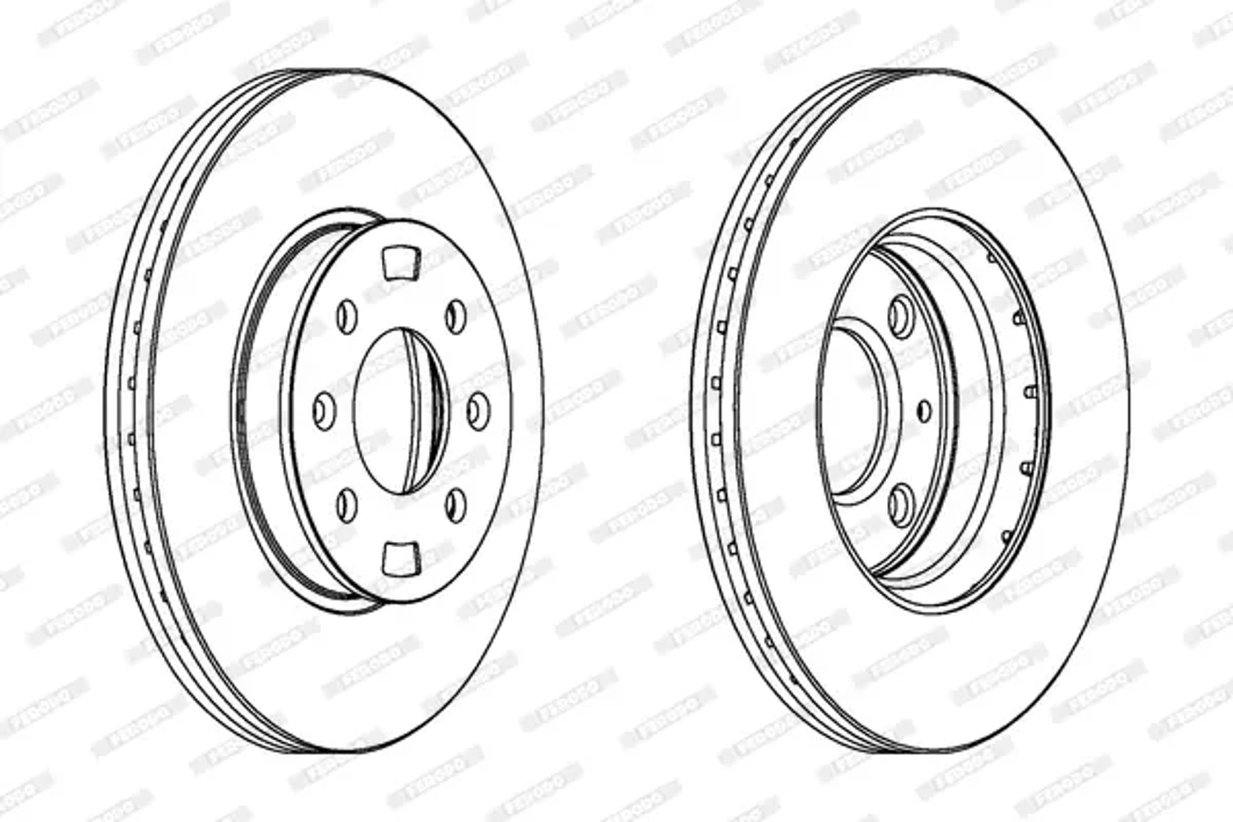 Диск тормозной FERODO DDF1603
