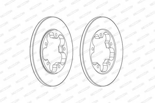 Диск тормозной FERODO DDF2484C