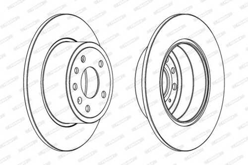 Тормозные диски FERODO DDF811