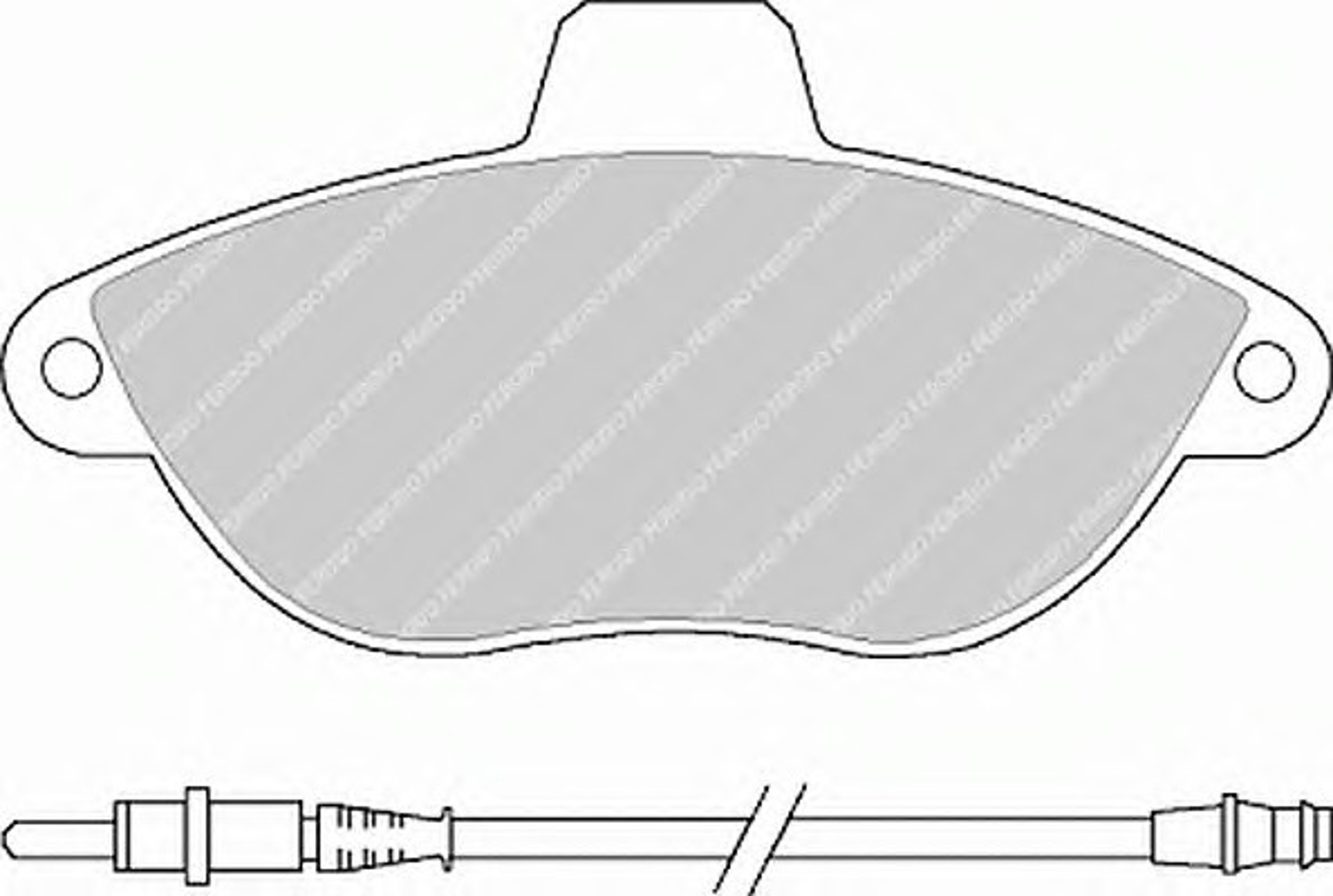 Колодки тормозные дисковые FERODO FDB1002