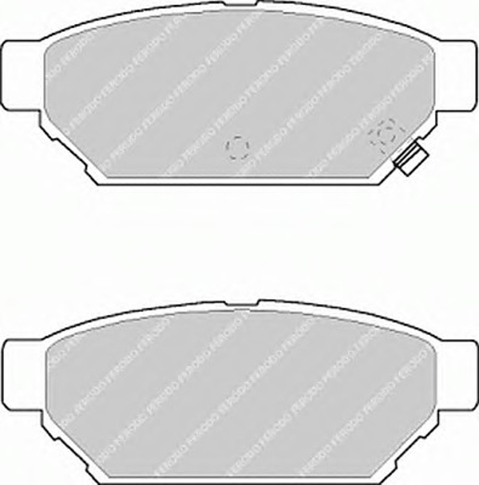 Колодки тормозные дисковые FERODO FDB1013