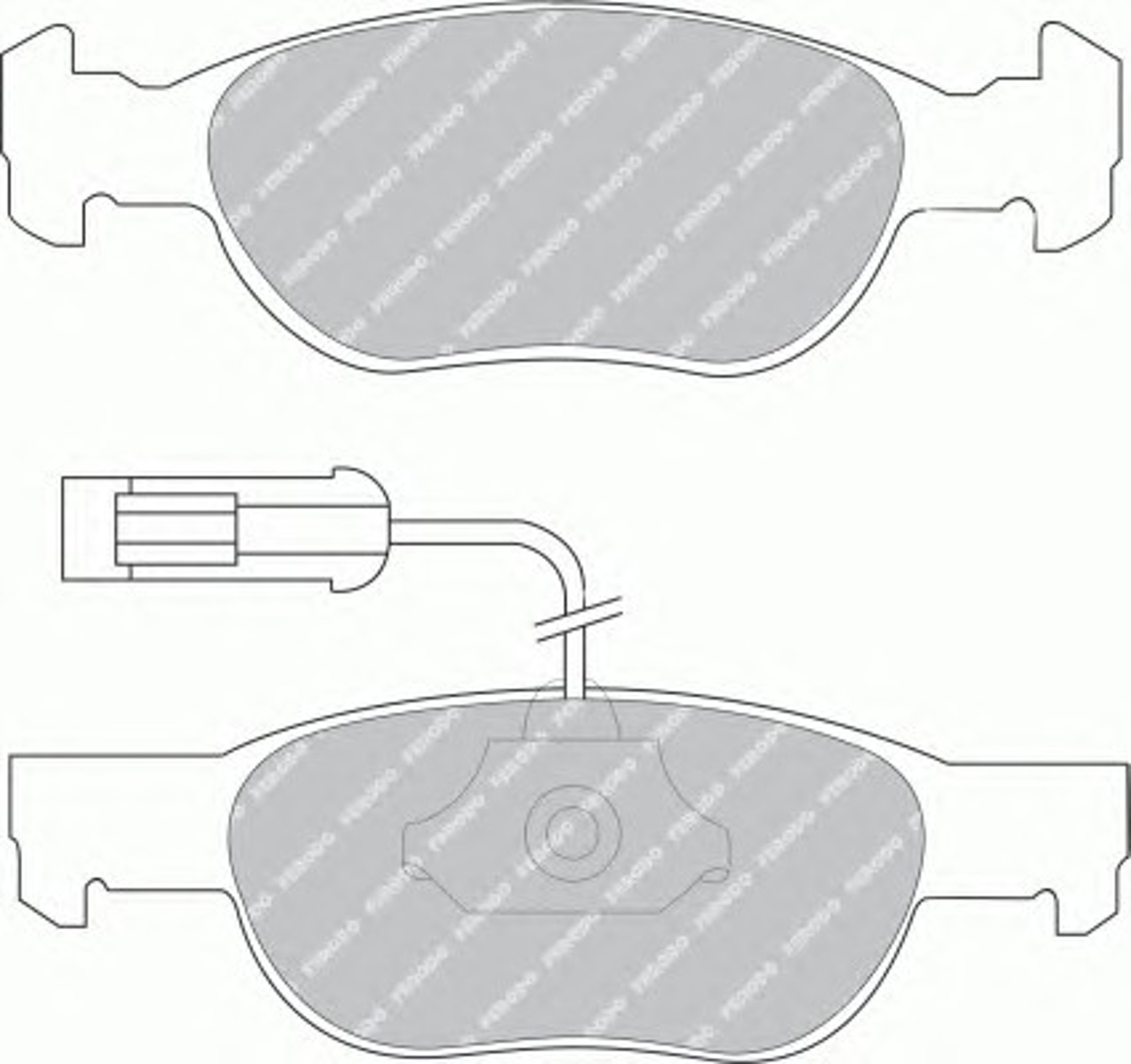 Колодки тормозные дисковые FERODO FDB1040