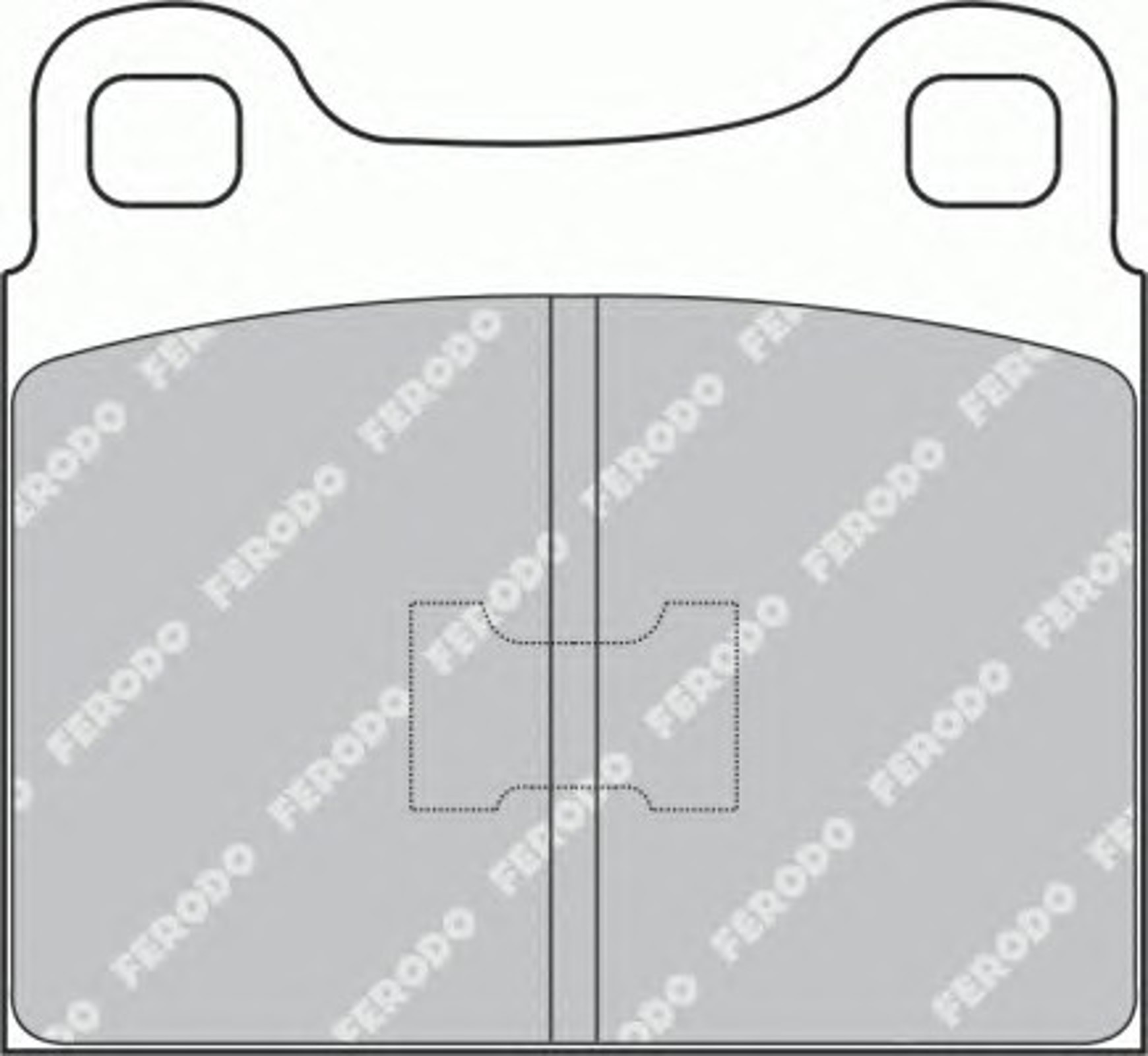 Колодки тормозные дисковые FERODO FDB105