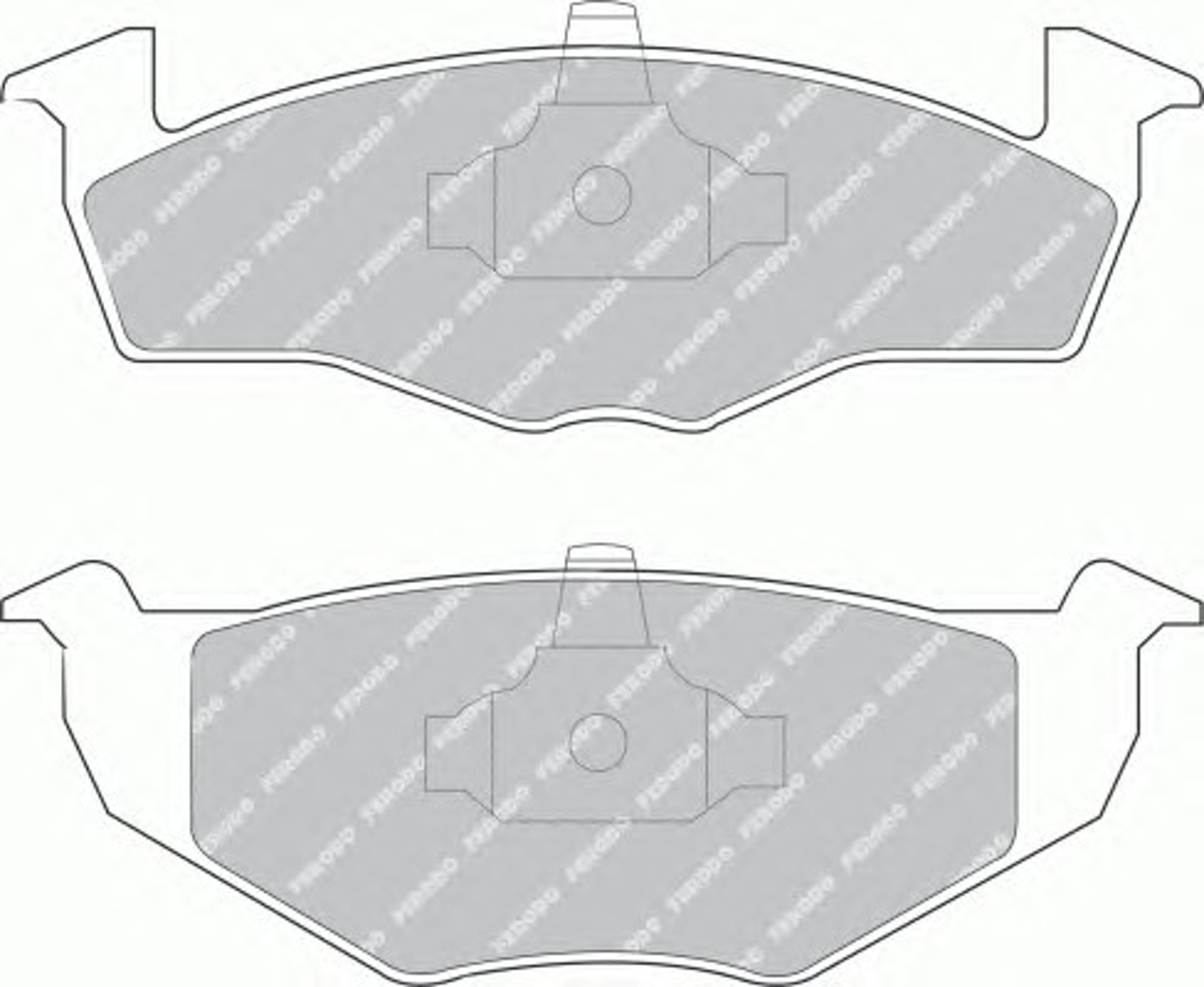 FDB1054 FERODO Колодки тормозные дисковые