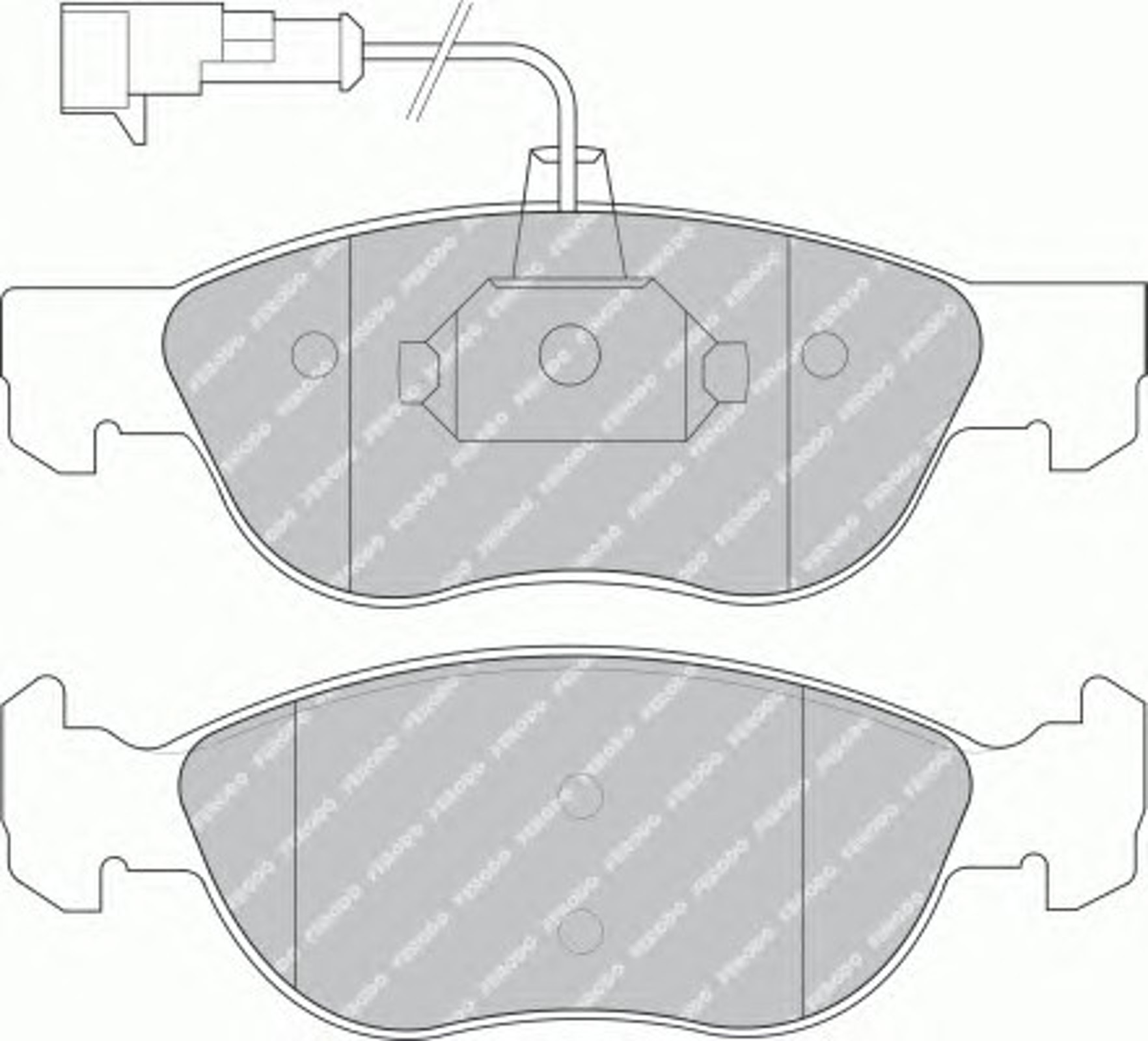 Колодки тормозные дисковые FERODO FDB1056