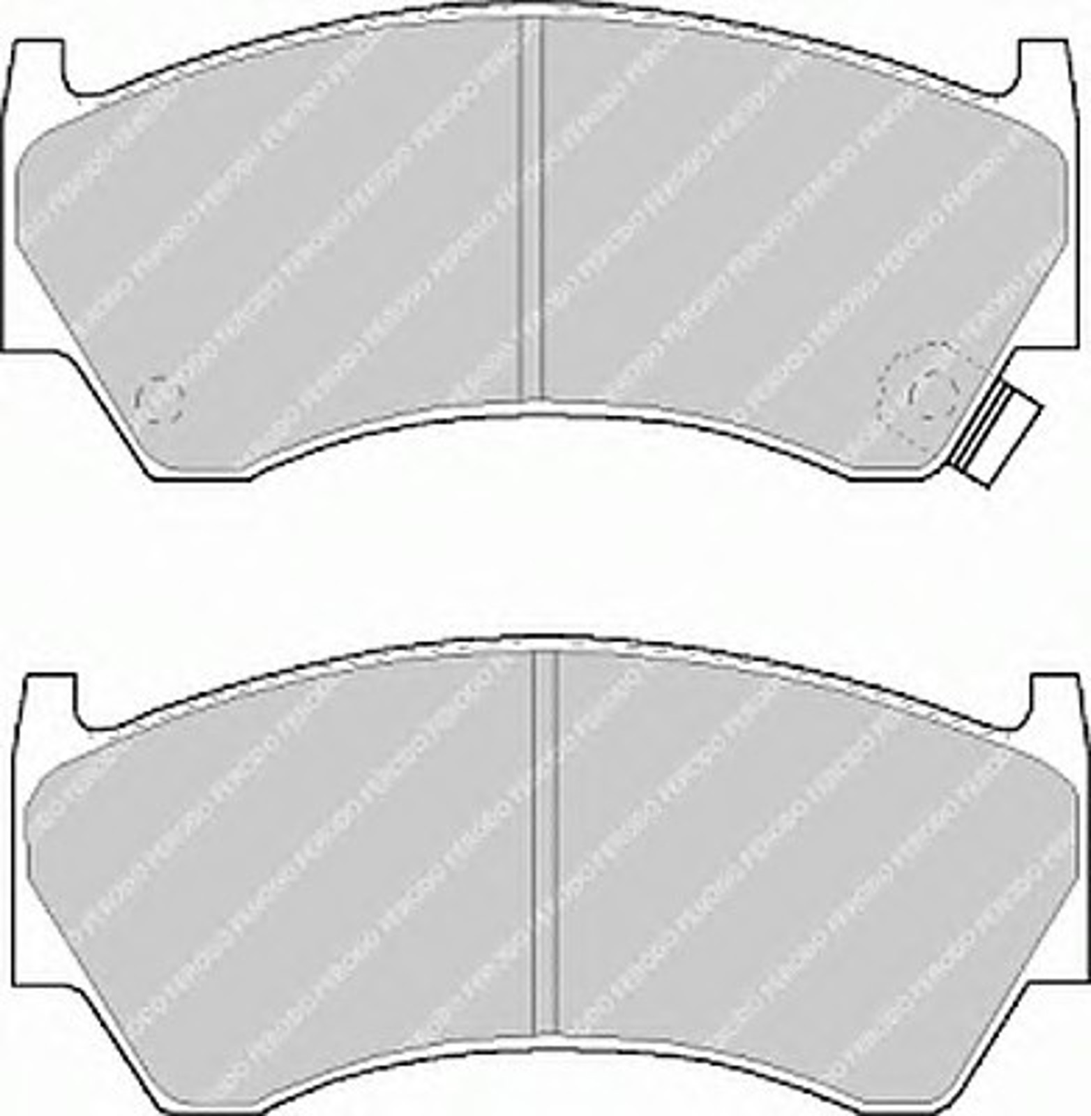 Колодки тормозные дисковые FERODO FDB1091
