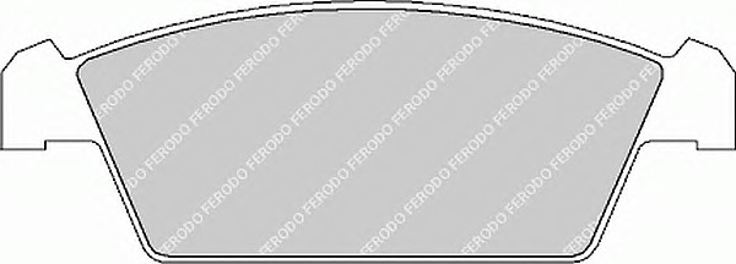 Колодки тормозные дисковые FERODO FDB1108