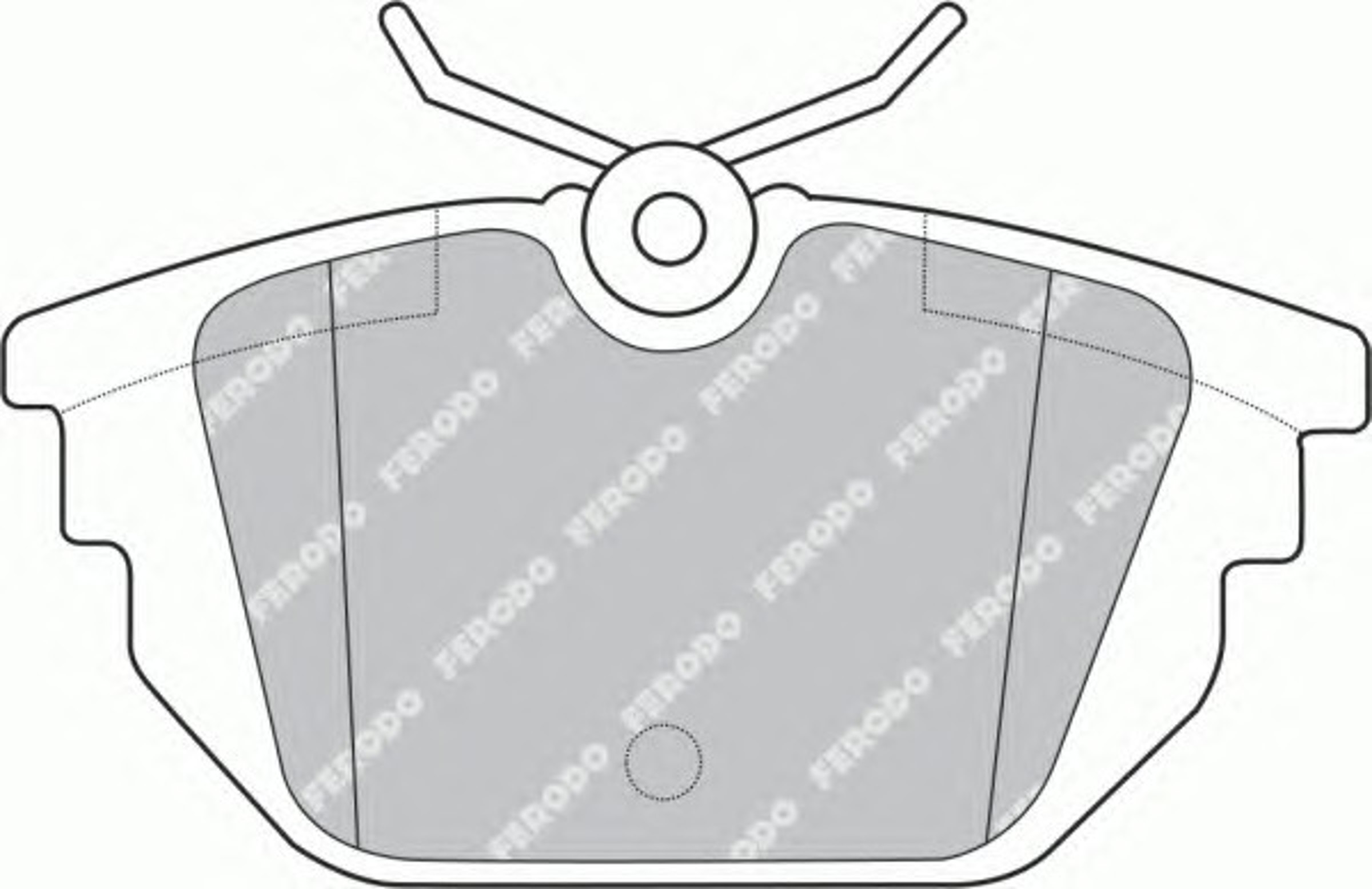 Колодки тормозные дисковые FERODO FDB1113