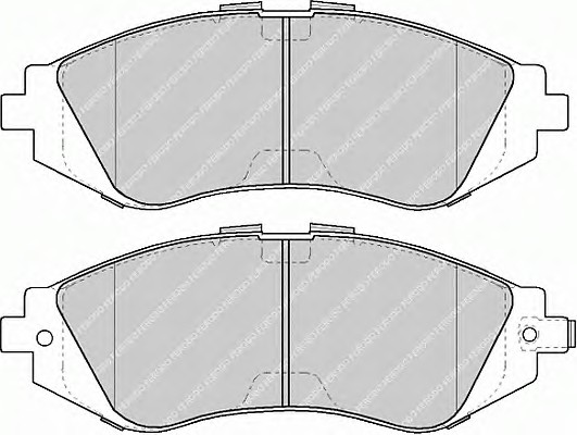 Тормозные колодки FERODO FDB1116