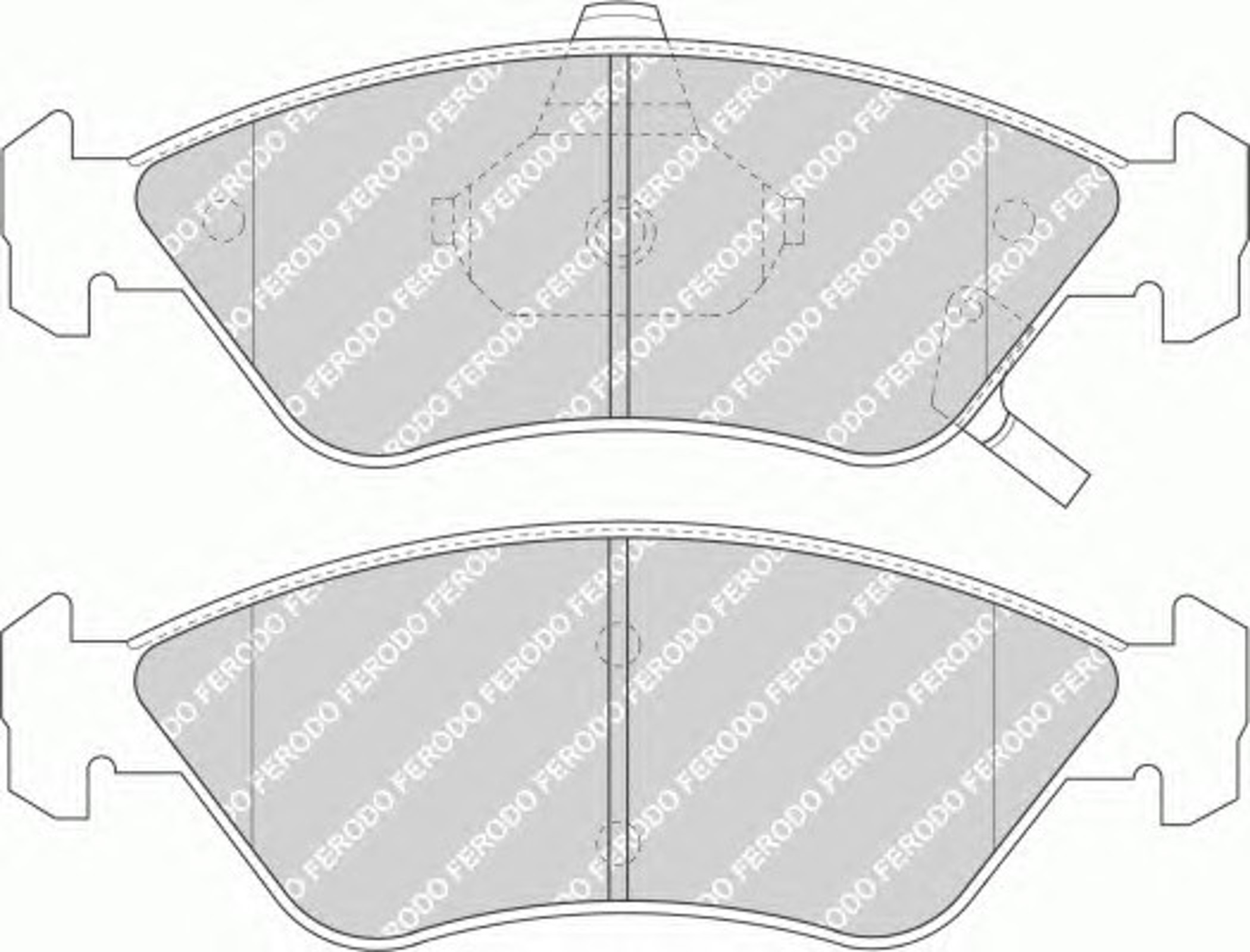 Колодки тормозные дисковые FERODO FDB1125