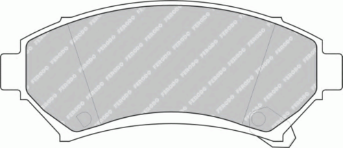 Колодки дисковые передние FERODO FDB1265