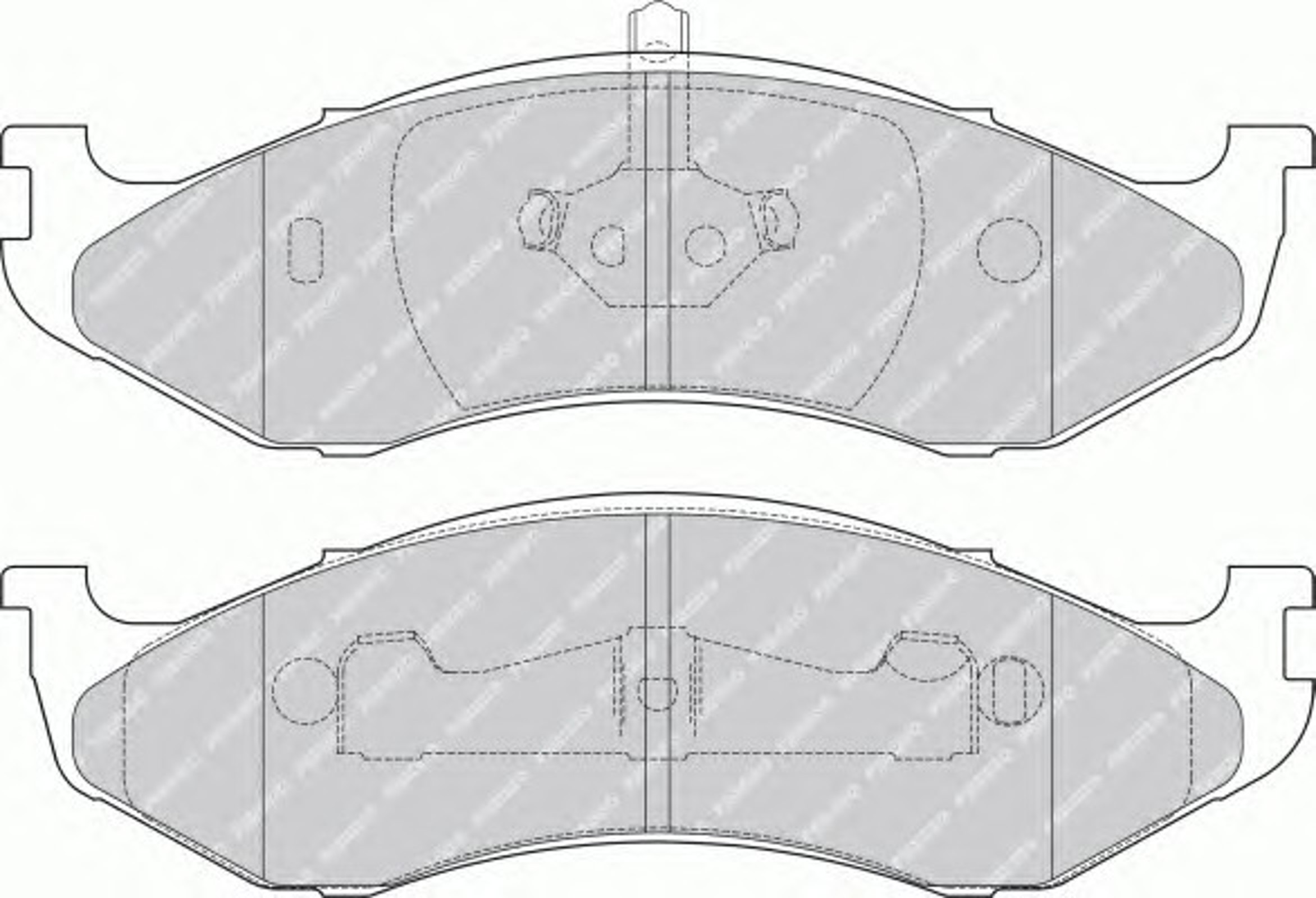 Колодки тормозные дисковые FERODO FDB1267