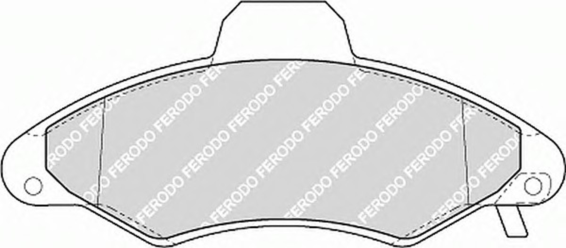 Колодки тормозные дисковые FERODO FDB1276