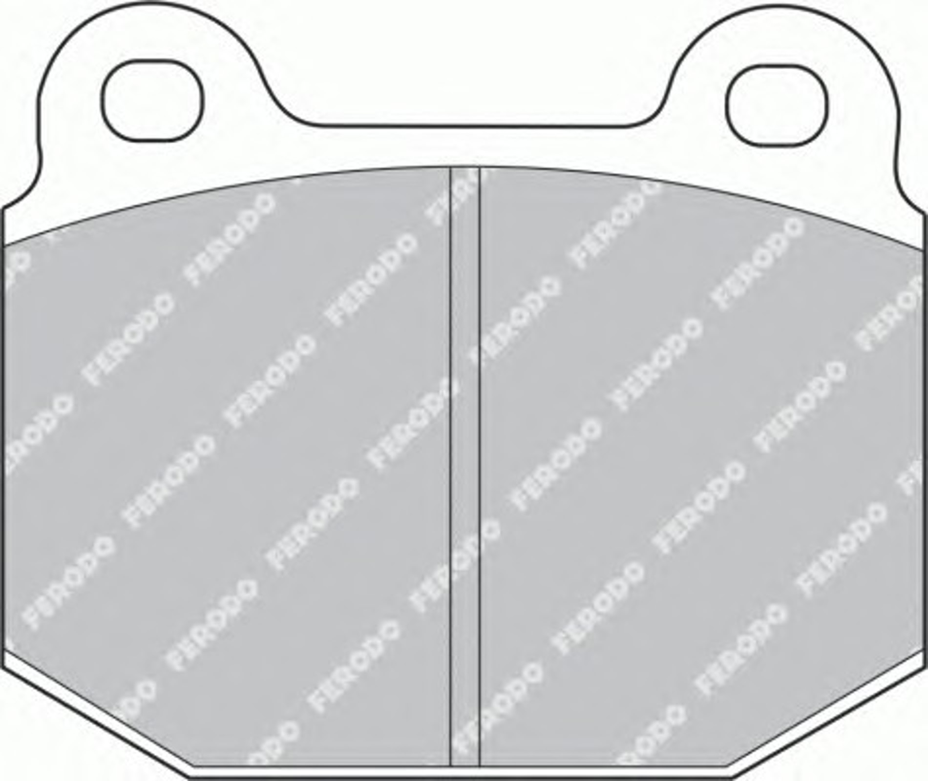 Колодки тормозные дисковые FERODO FDB1282