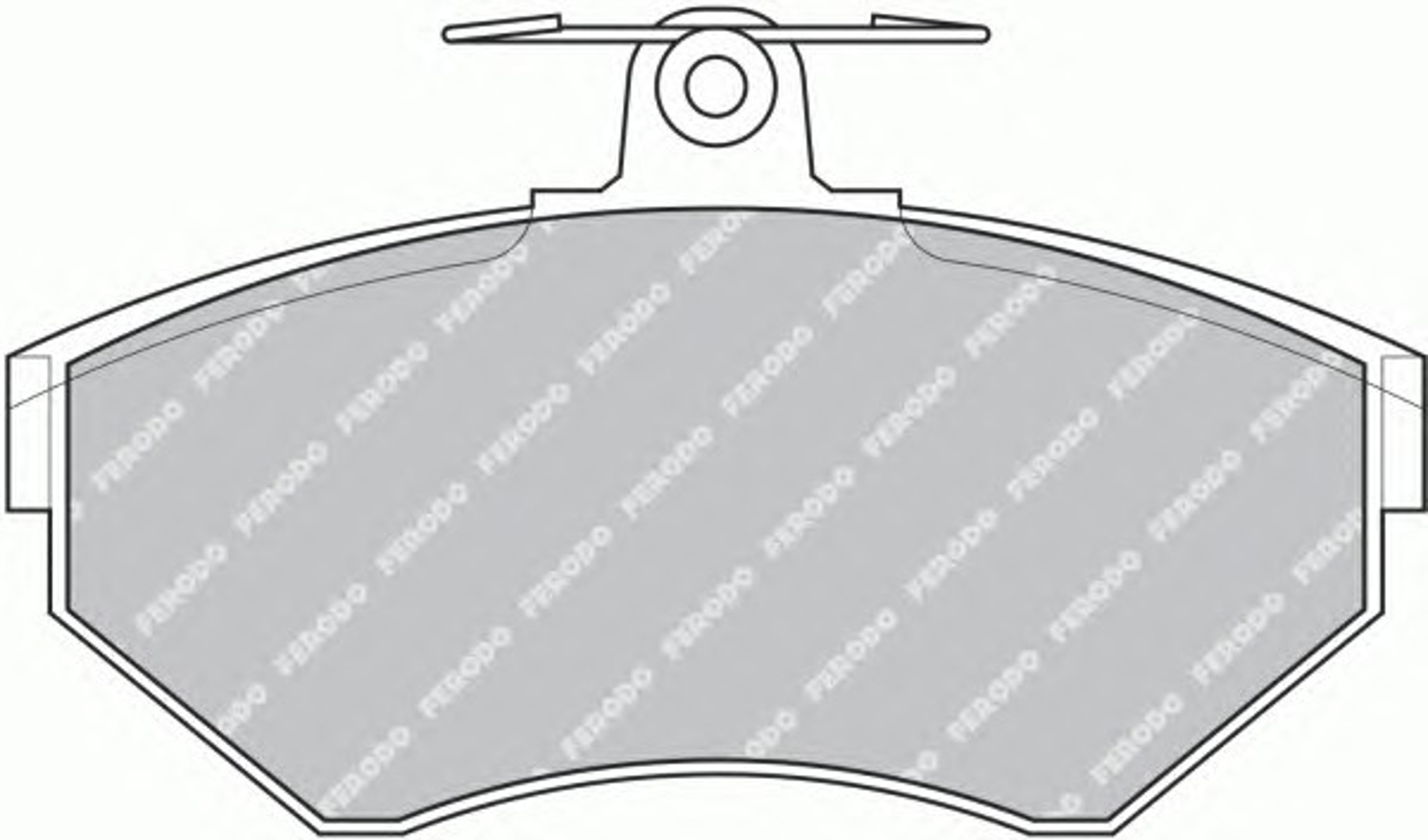 Колодки тормозные дисковые FERODO FDB1289