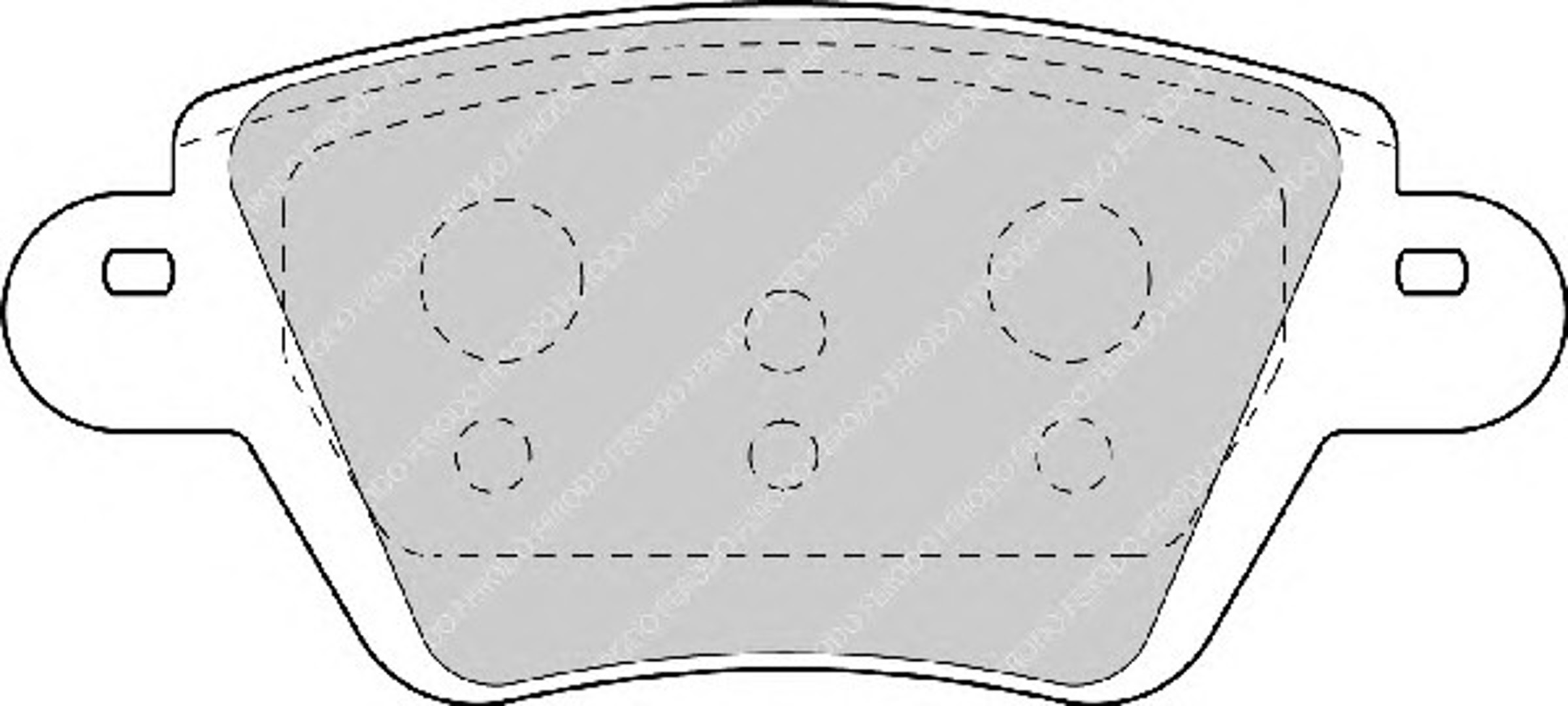 Колодки тормозные дисковые FERODO FDB1380