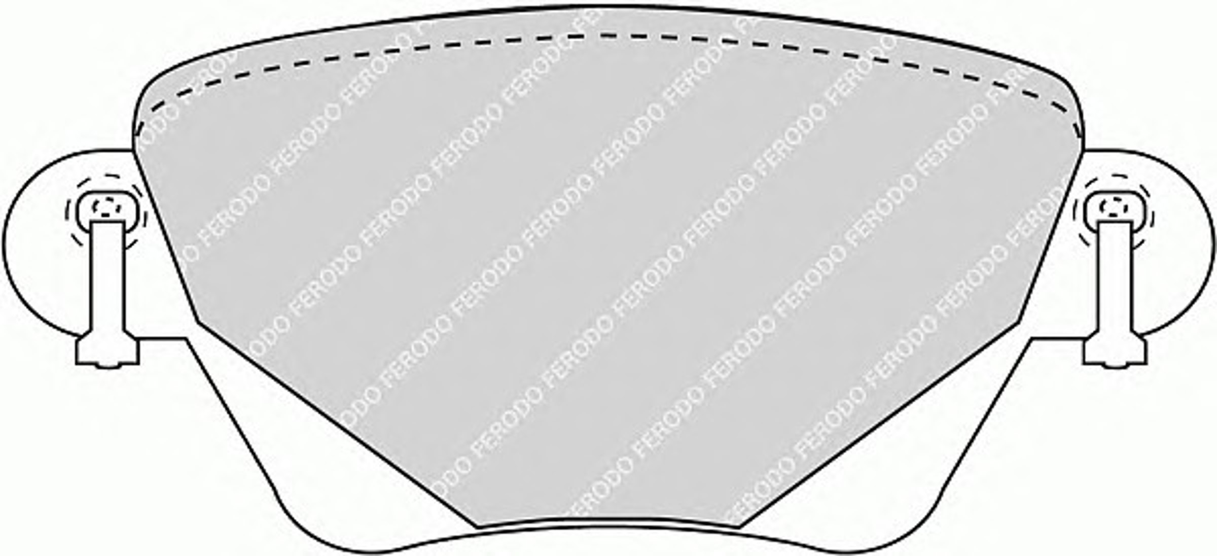 Колодки тормозные дисковые FERODO FDB1416