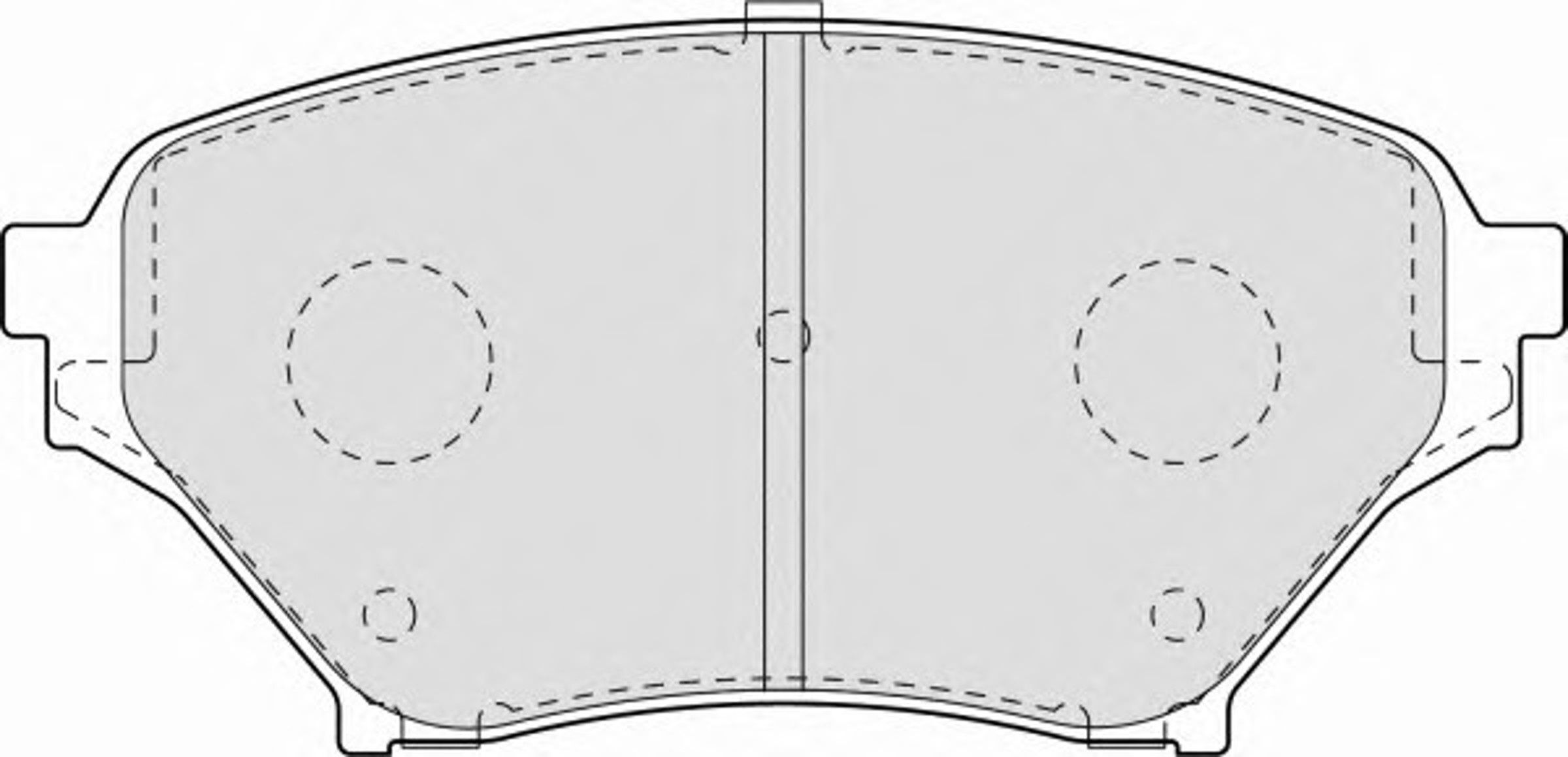Колодки тормозные дисковые FERODO FDB1600