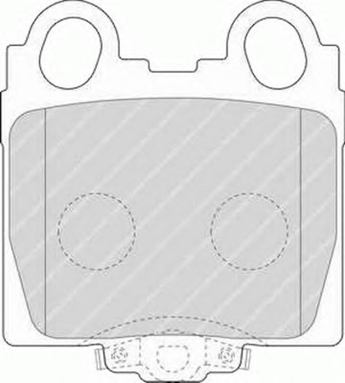Колодки тормозные дисковые FERODO FDB1610