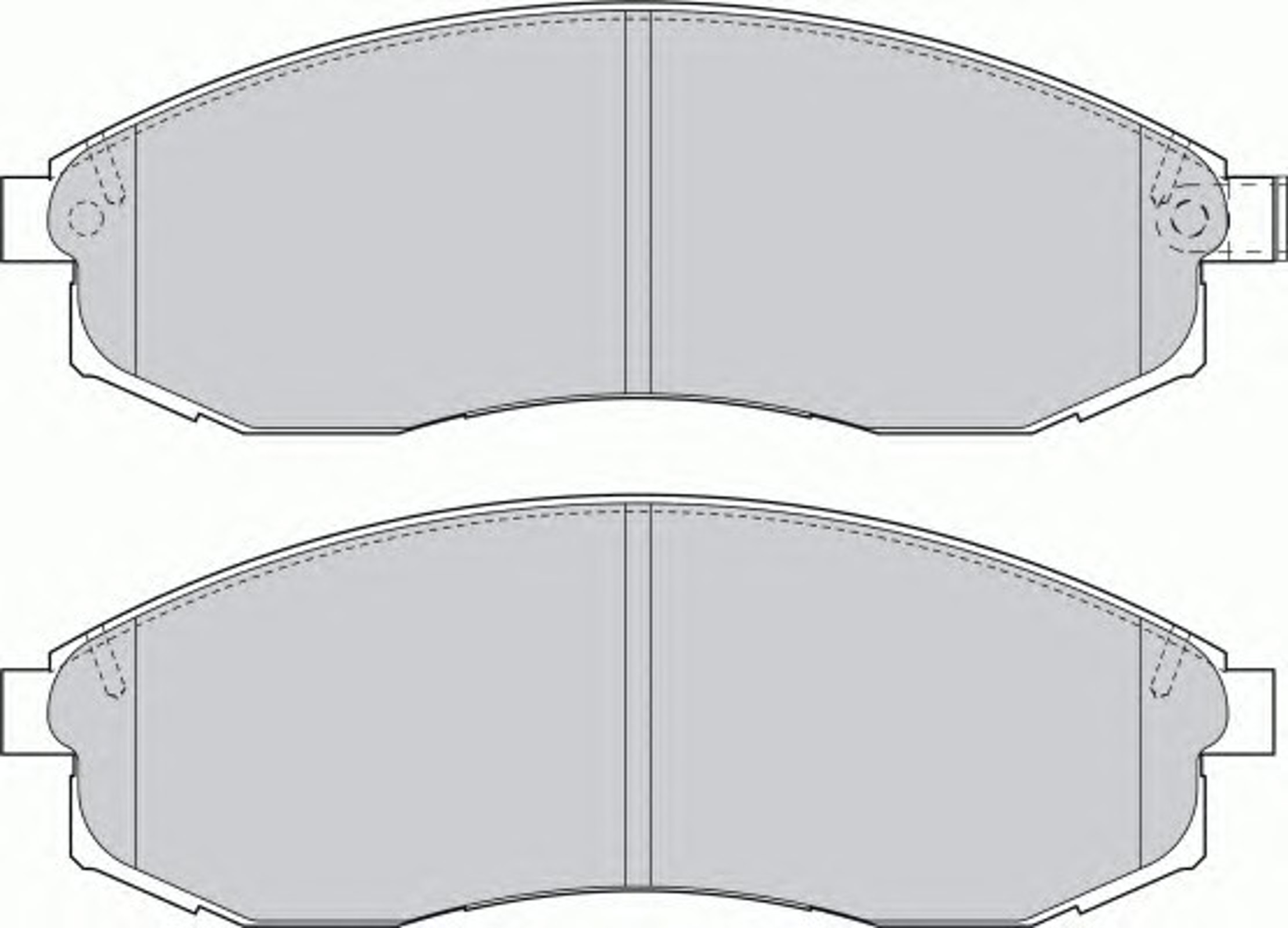 Колодки тормозные дисковые FERODO FDB1646
