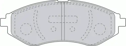 Тормозные колодки FERODO FDB1699