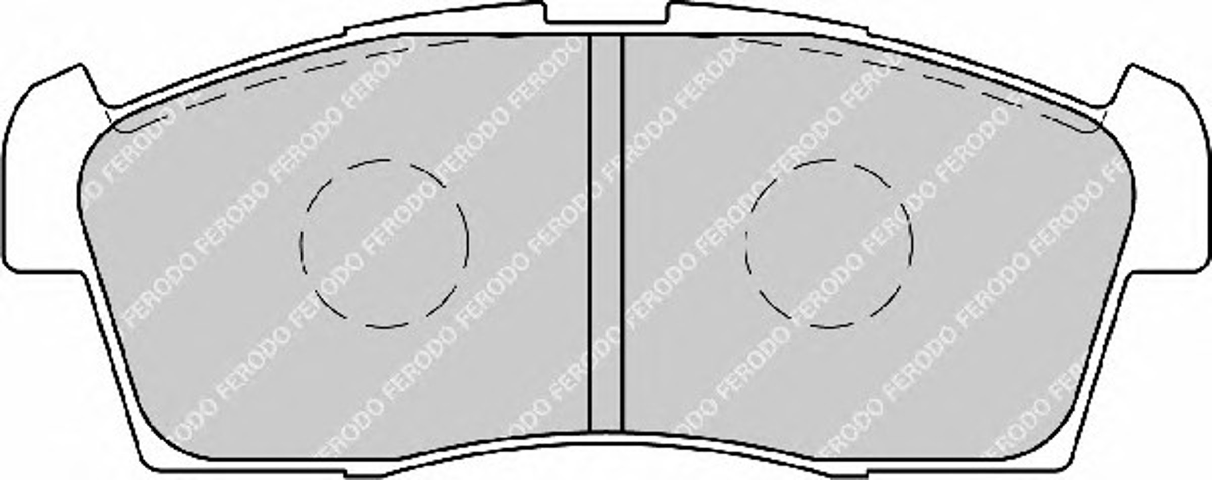 FDB1812 FERODO Колодки тормозные дисковые