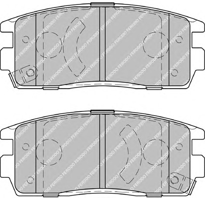Колодки тормозные дисковые FERODO FDB1935