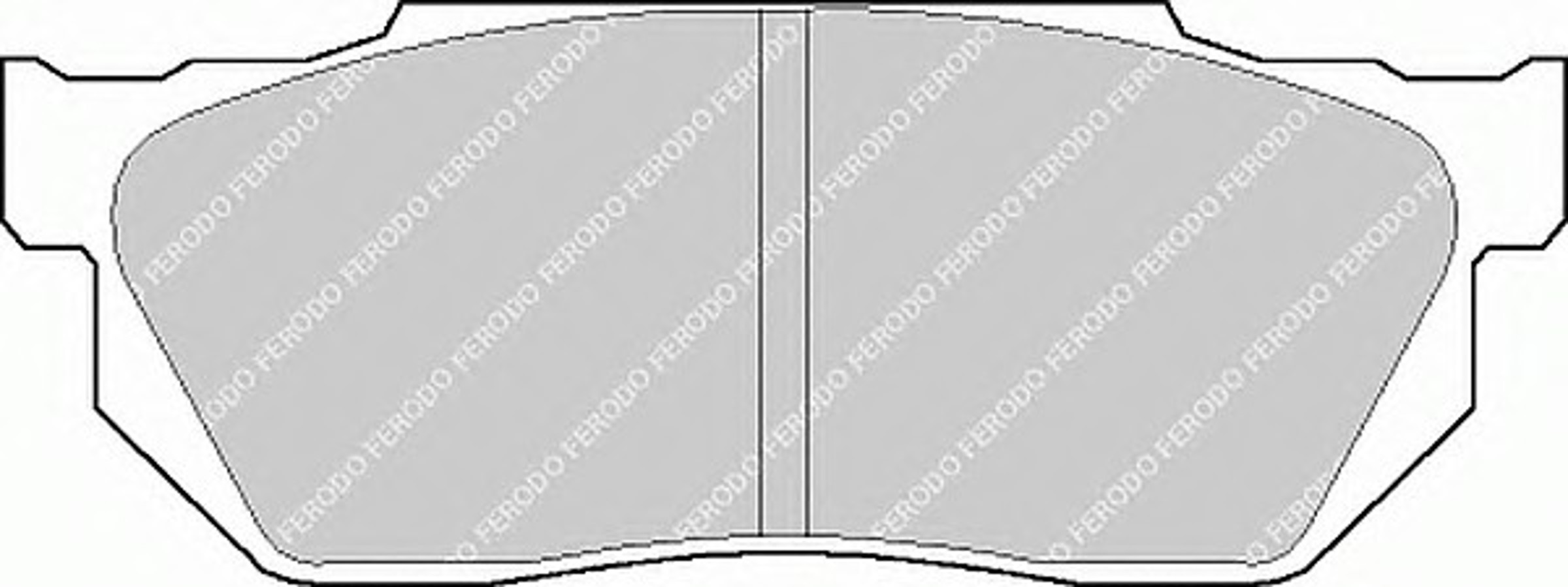 Колодки тормозные дисковые FERODO FDB300