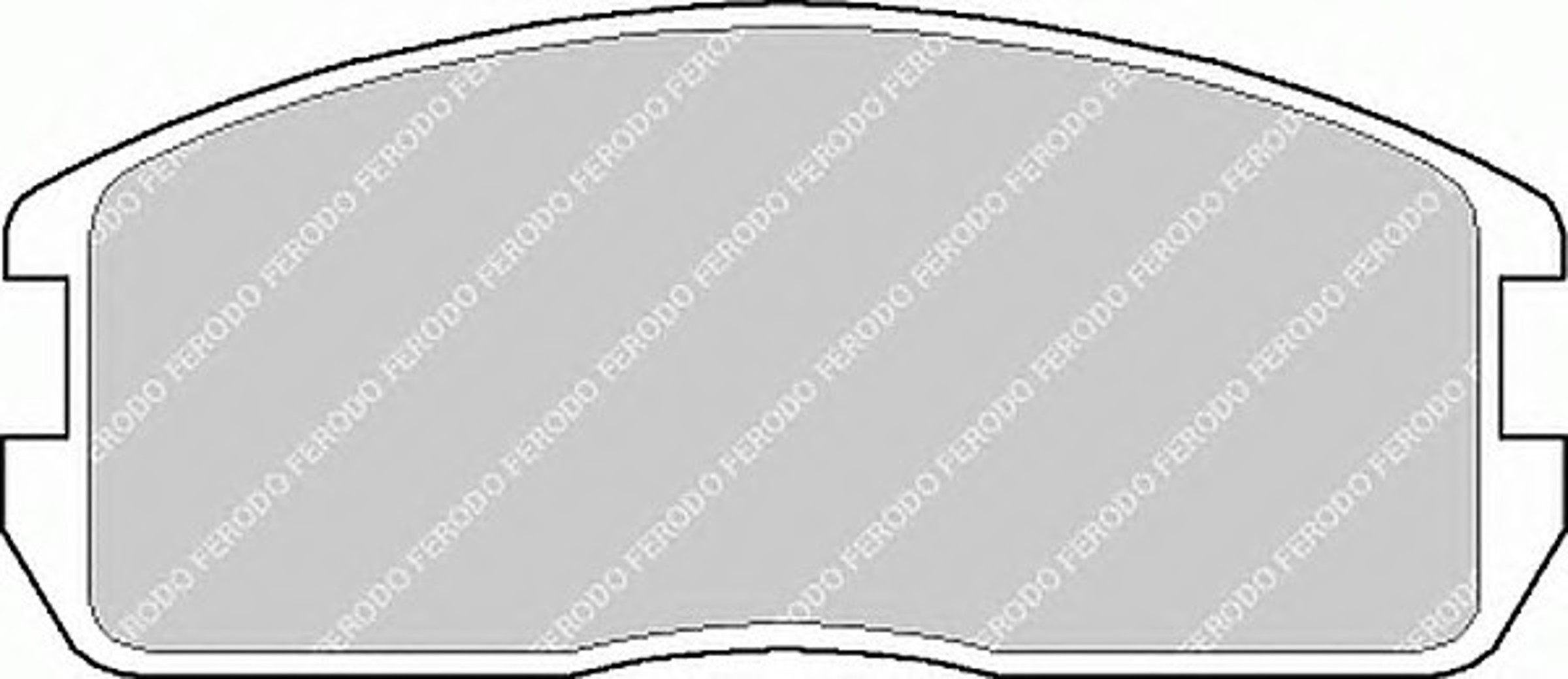 Колодки тормозные дисковые FERODO FDB357