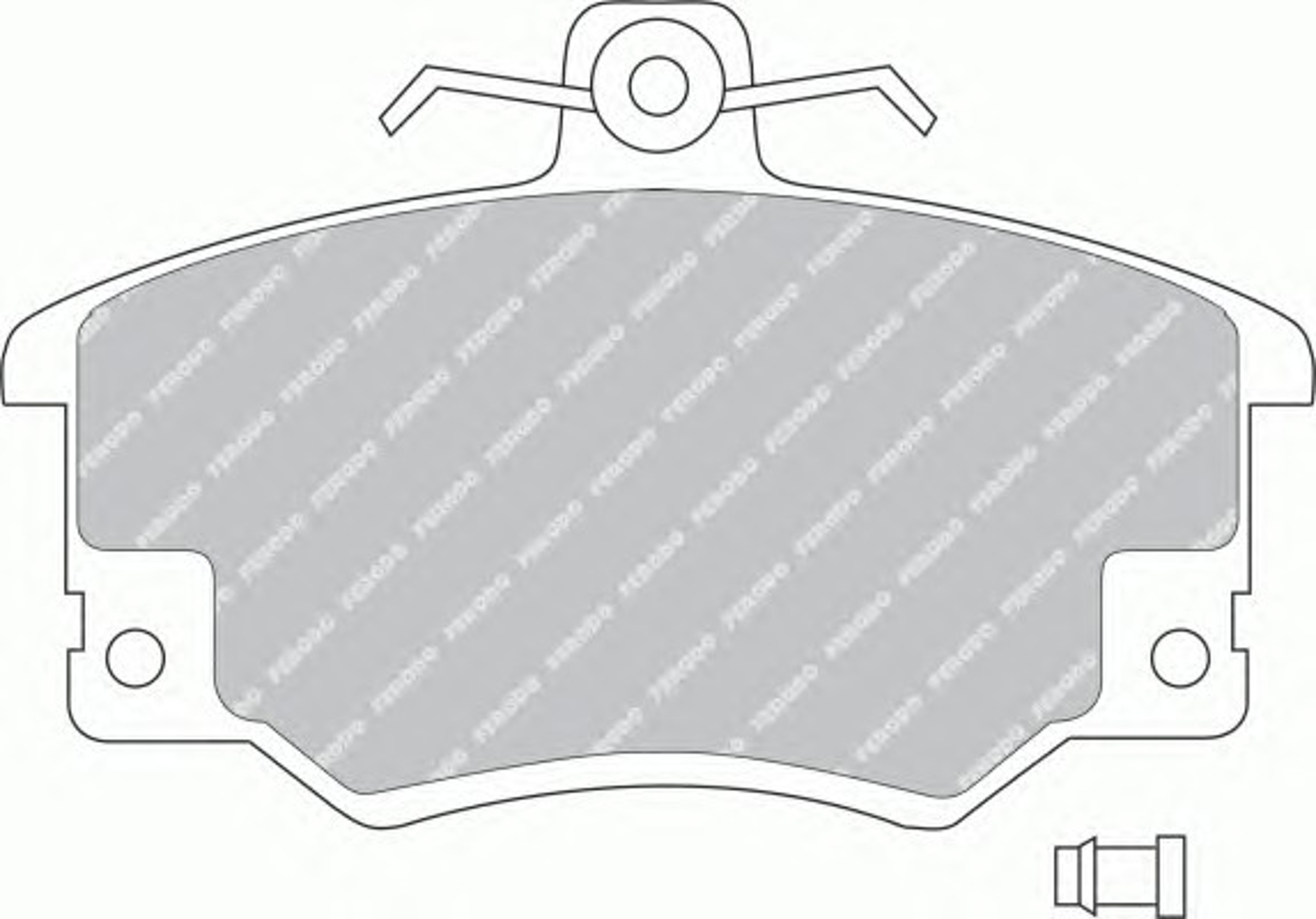 Колодки тормозные дисковые FERODO FDB370