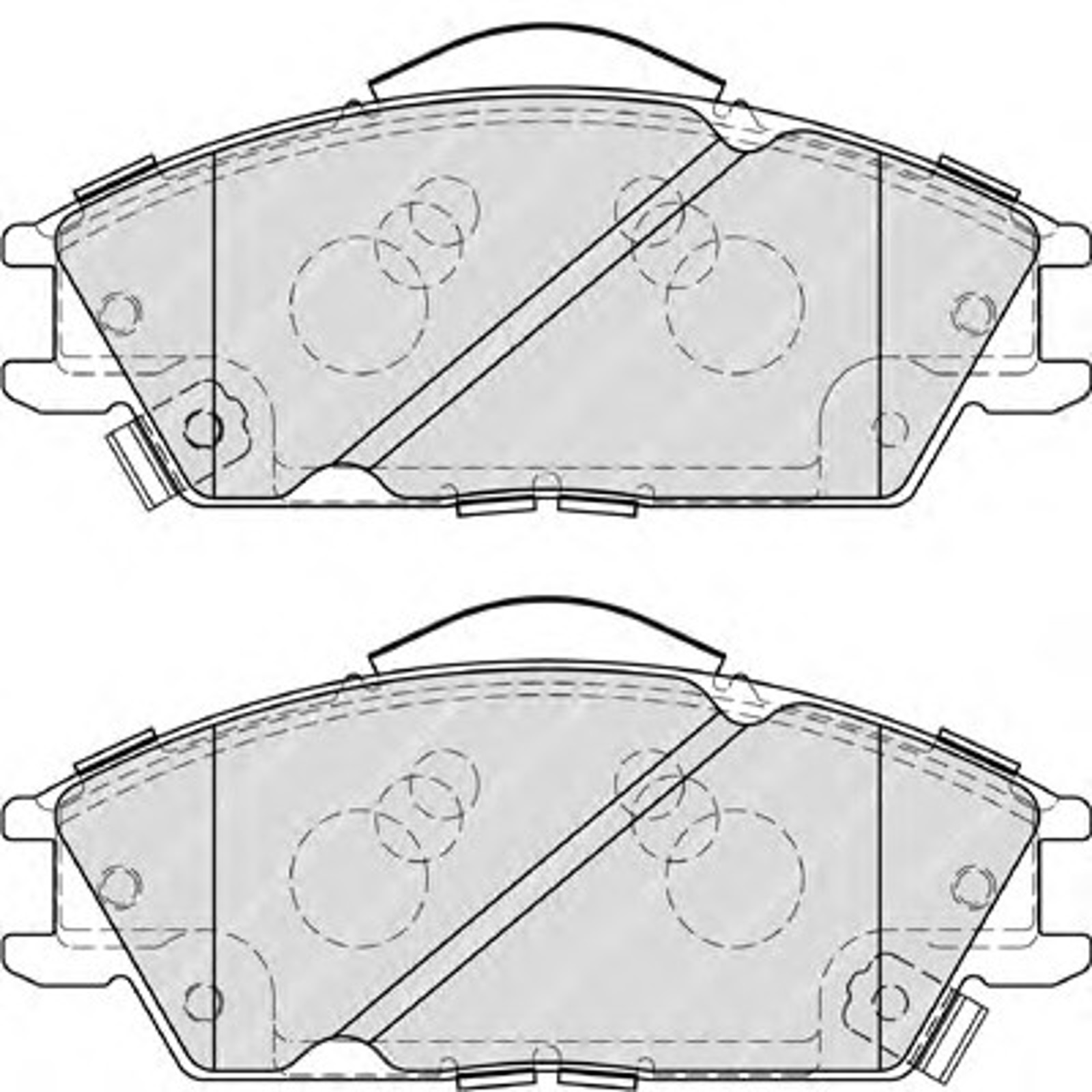 Колодки тормозные дисковые FERODO FDB4076