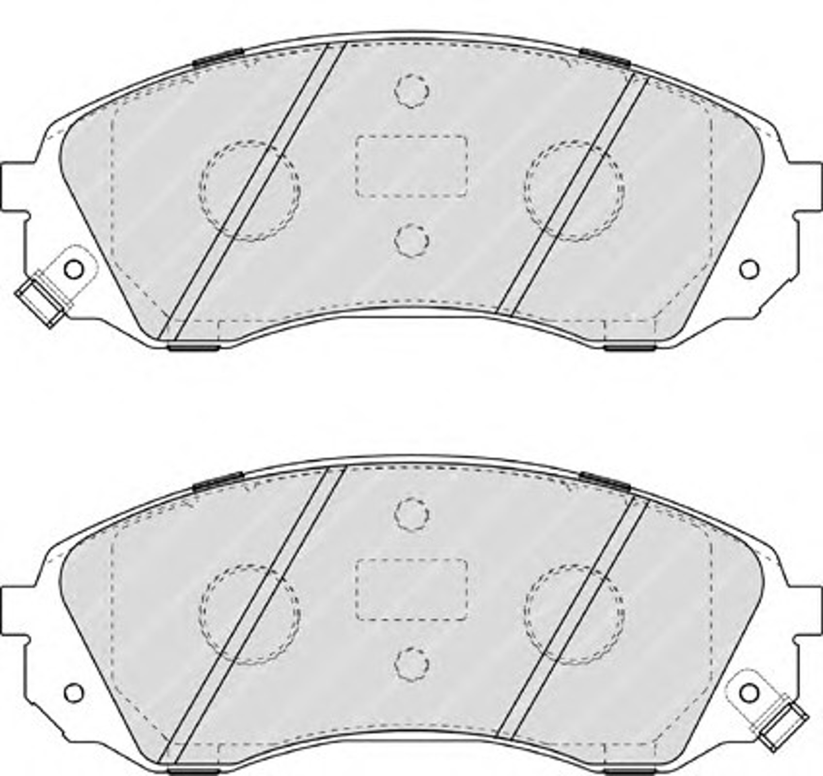 Колодки тормозные дисковые FERODO FDB4113