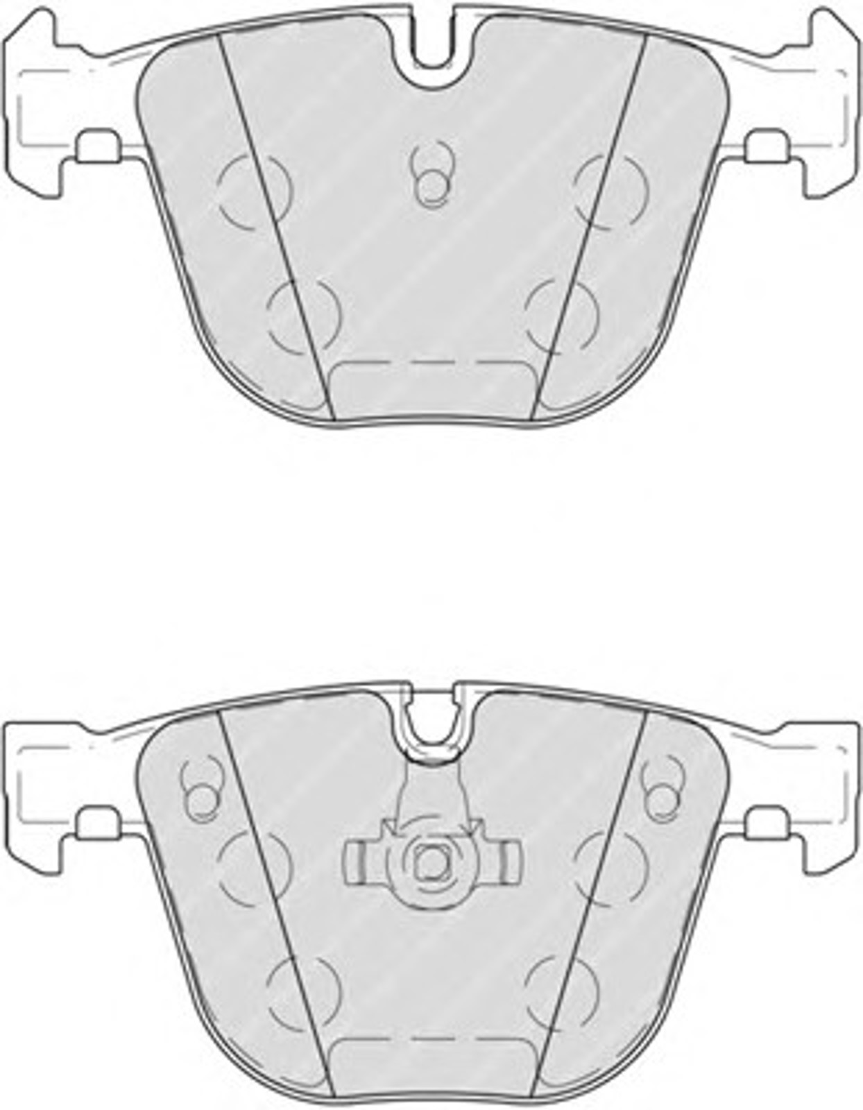 Тормозные колодки задние bmw x6 f15/f16 08- 5.0i 08- FERODO FDB4259