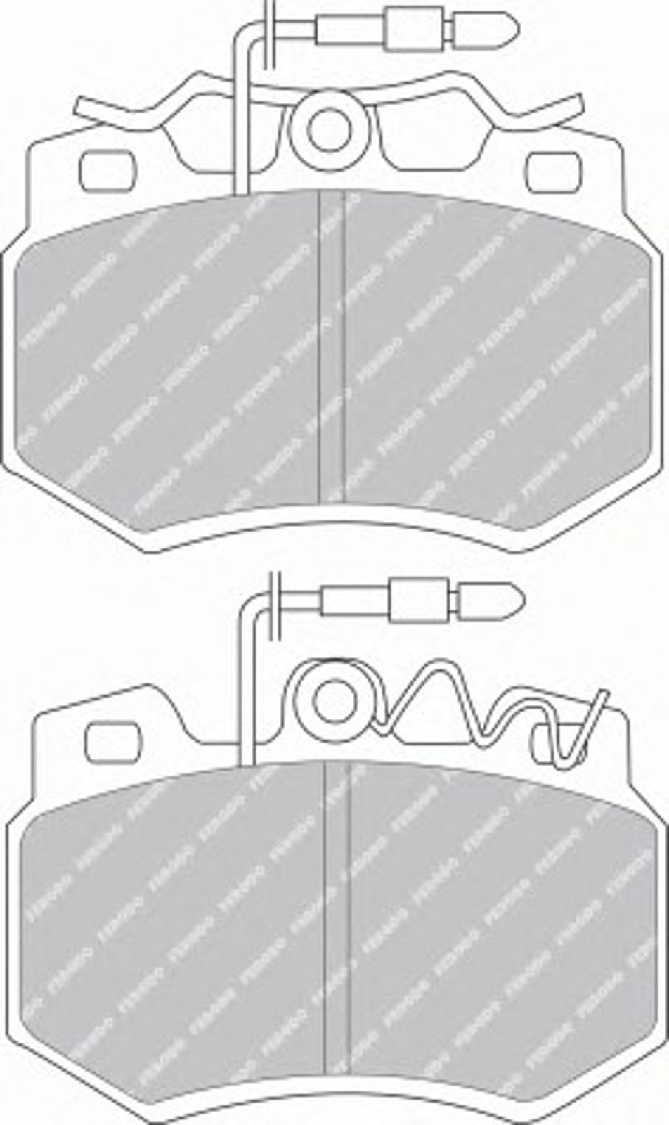 Колодки тормозные дисковые FERODO FDB434
