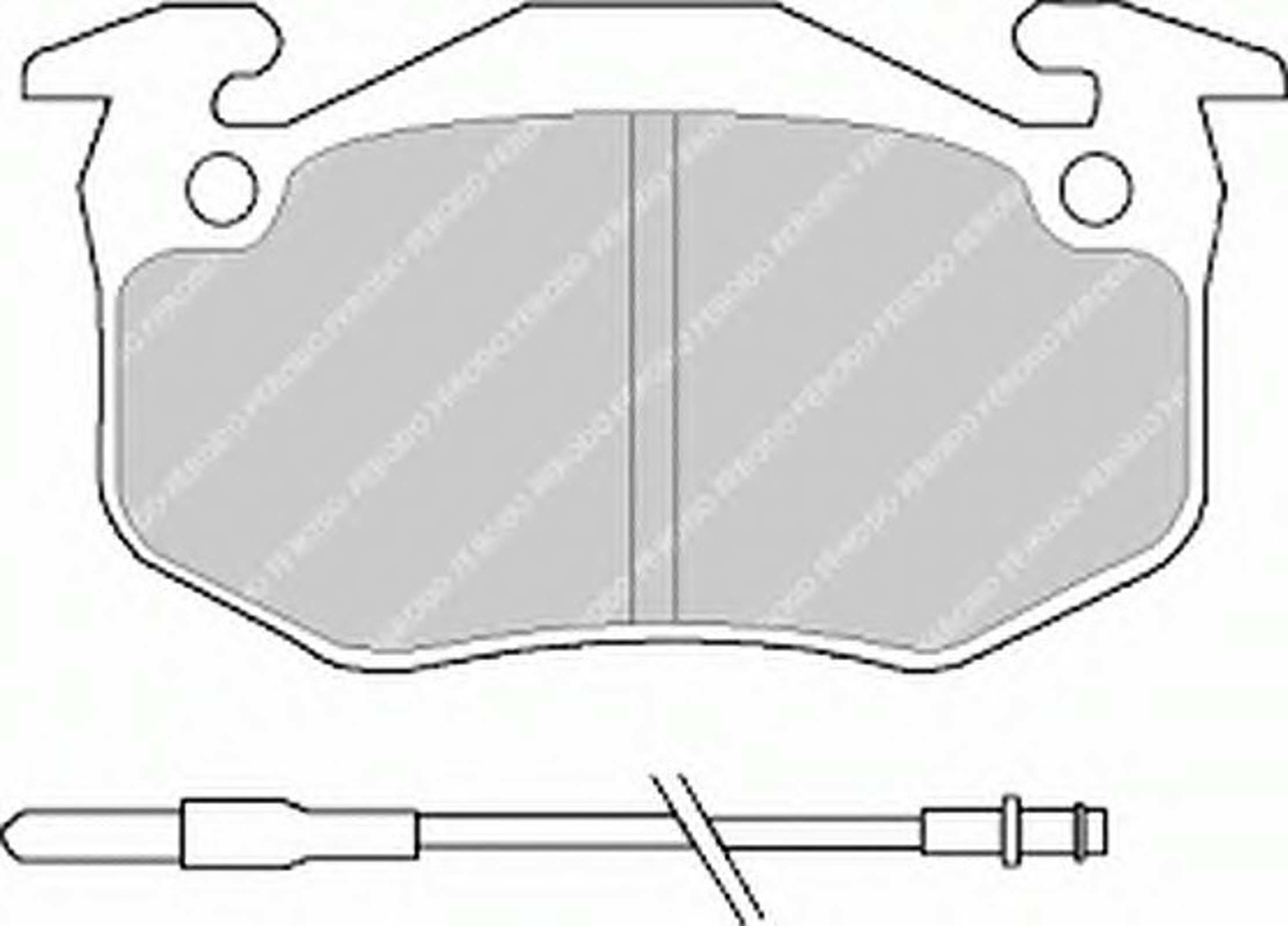 Колодки тормозные дисковые FERODO FDB440D