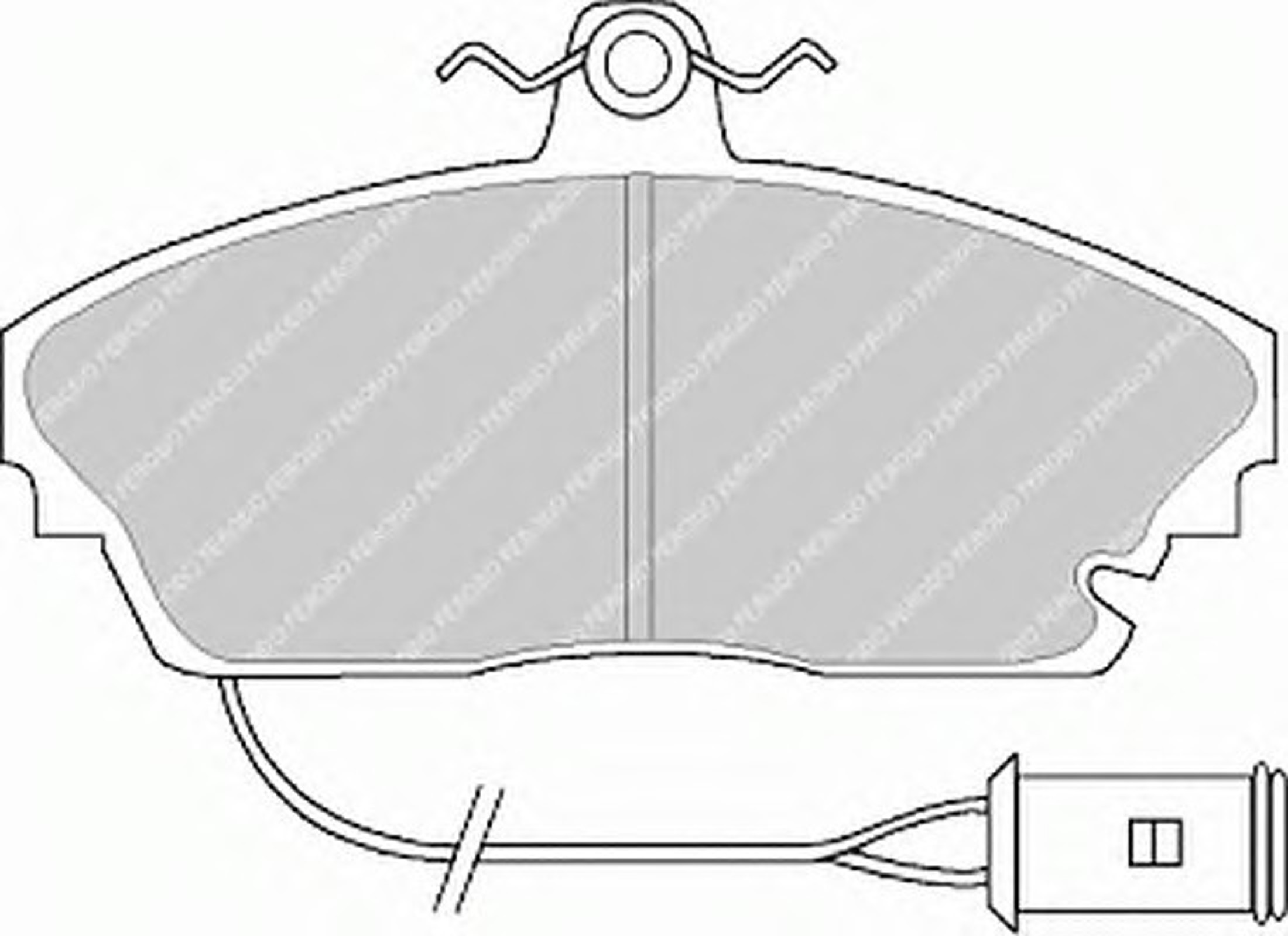Колодки тормозные дисковые FERODO FDB445