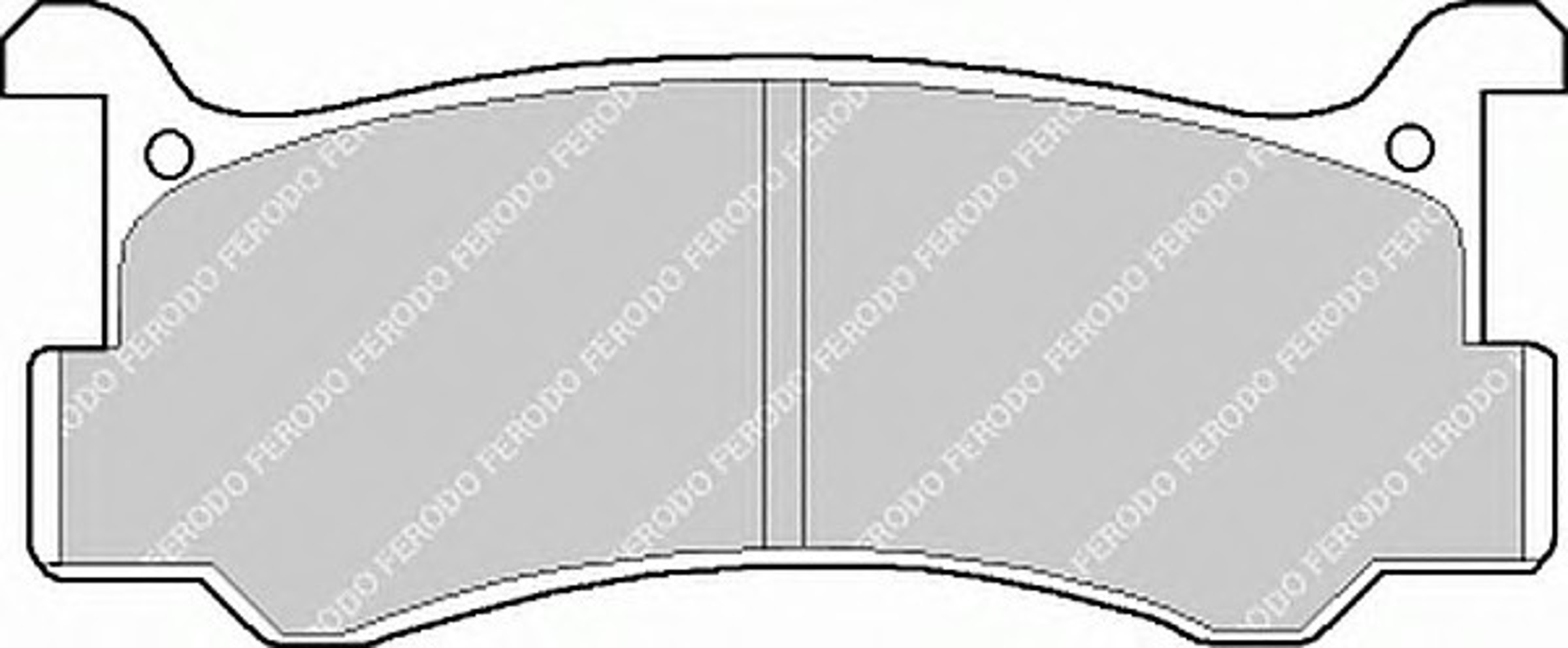Колодки тормозные дисковые FERODO FDB482