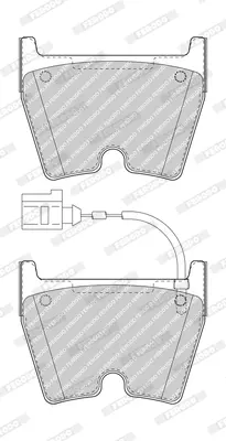 Колодки тормозные дисковые FERODO FDB5023