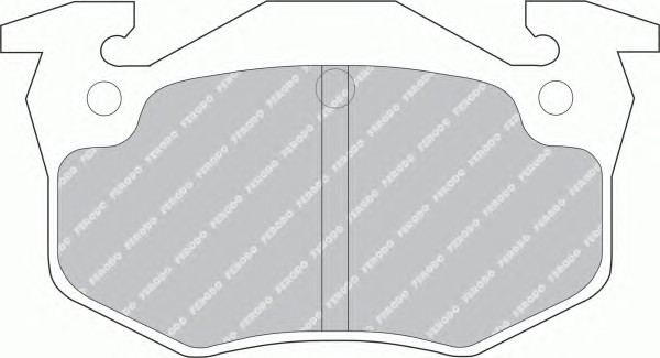 Комплект тормозных колодок дискового тормоз premier eco friction FERODO FDB558