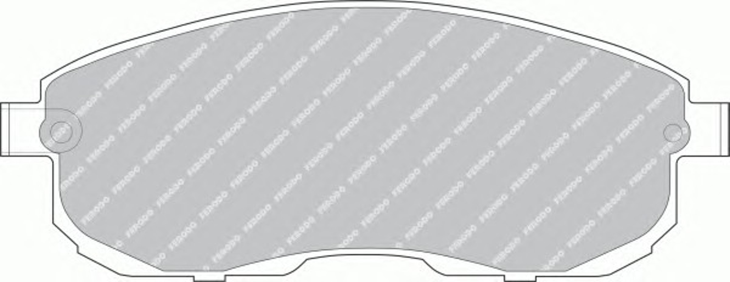 Колодки тормозные дисковые FERODO FDB691