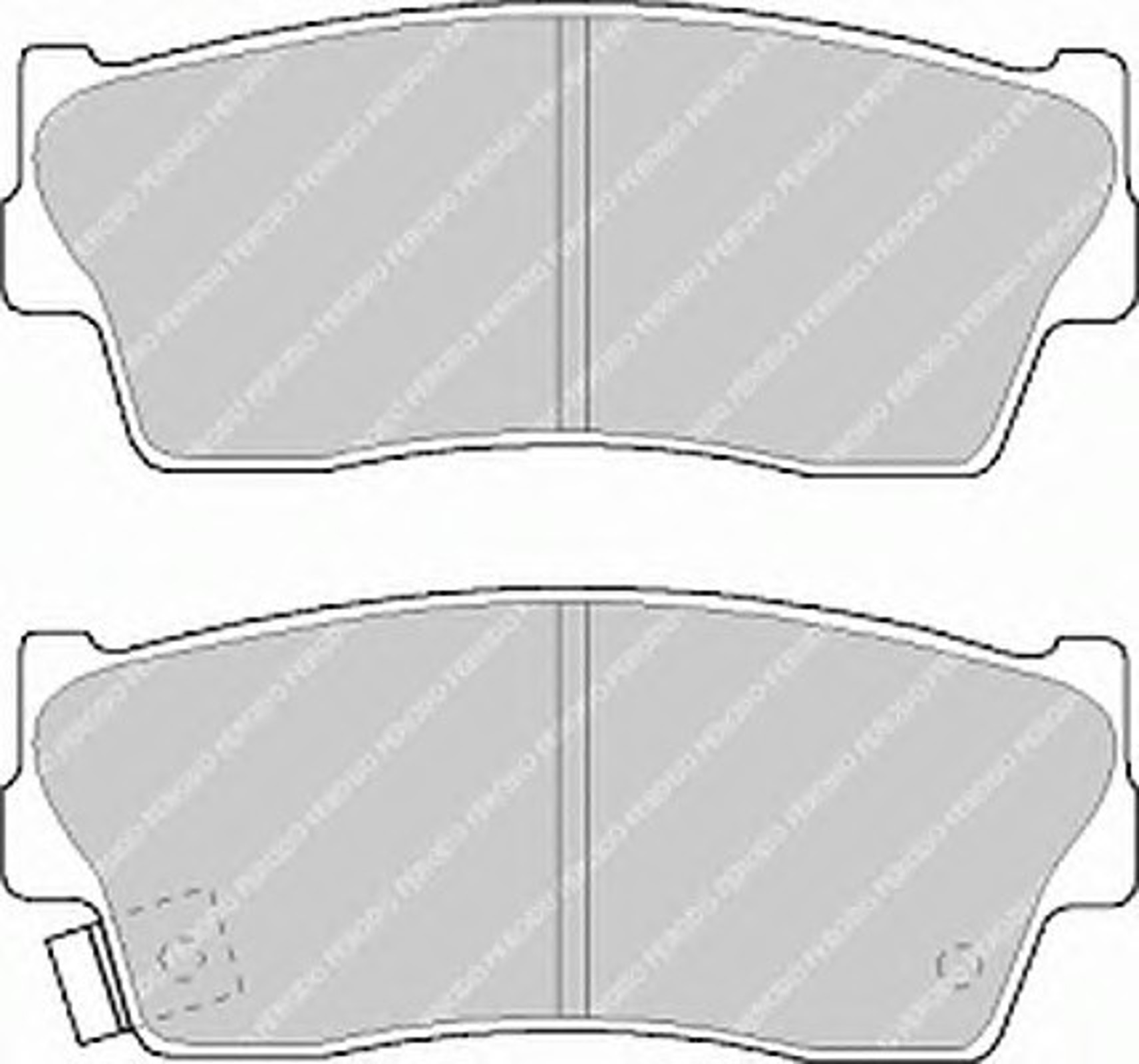 Колодки тормозные дисковые FERODO FDB712