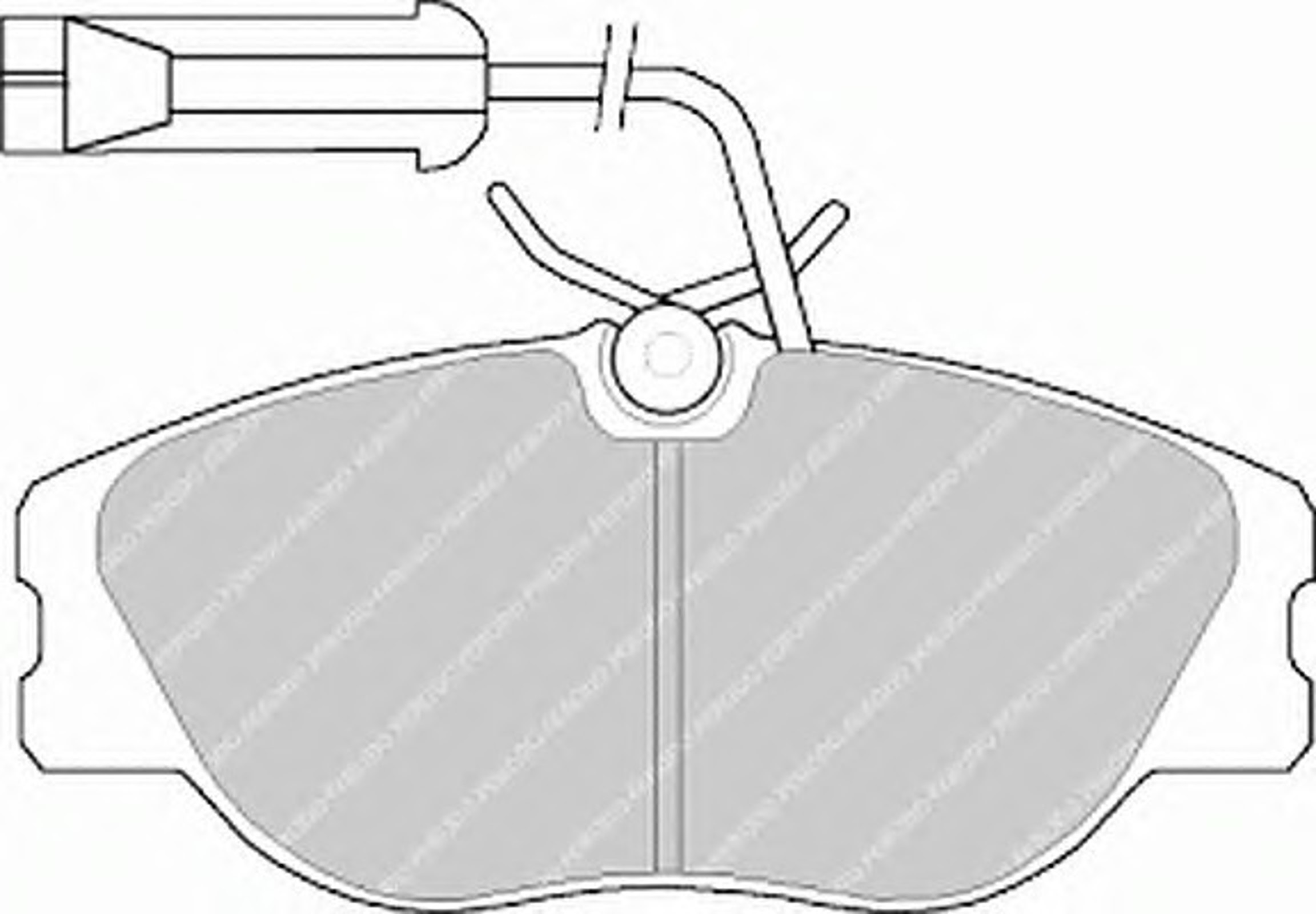 Колодки тормозные дисковые FERODO FDB768