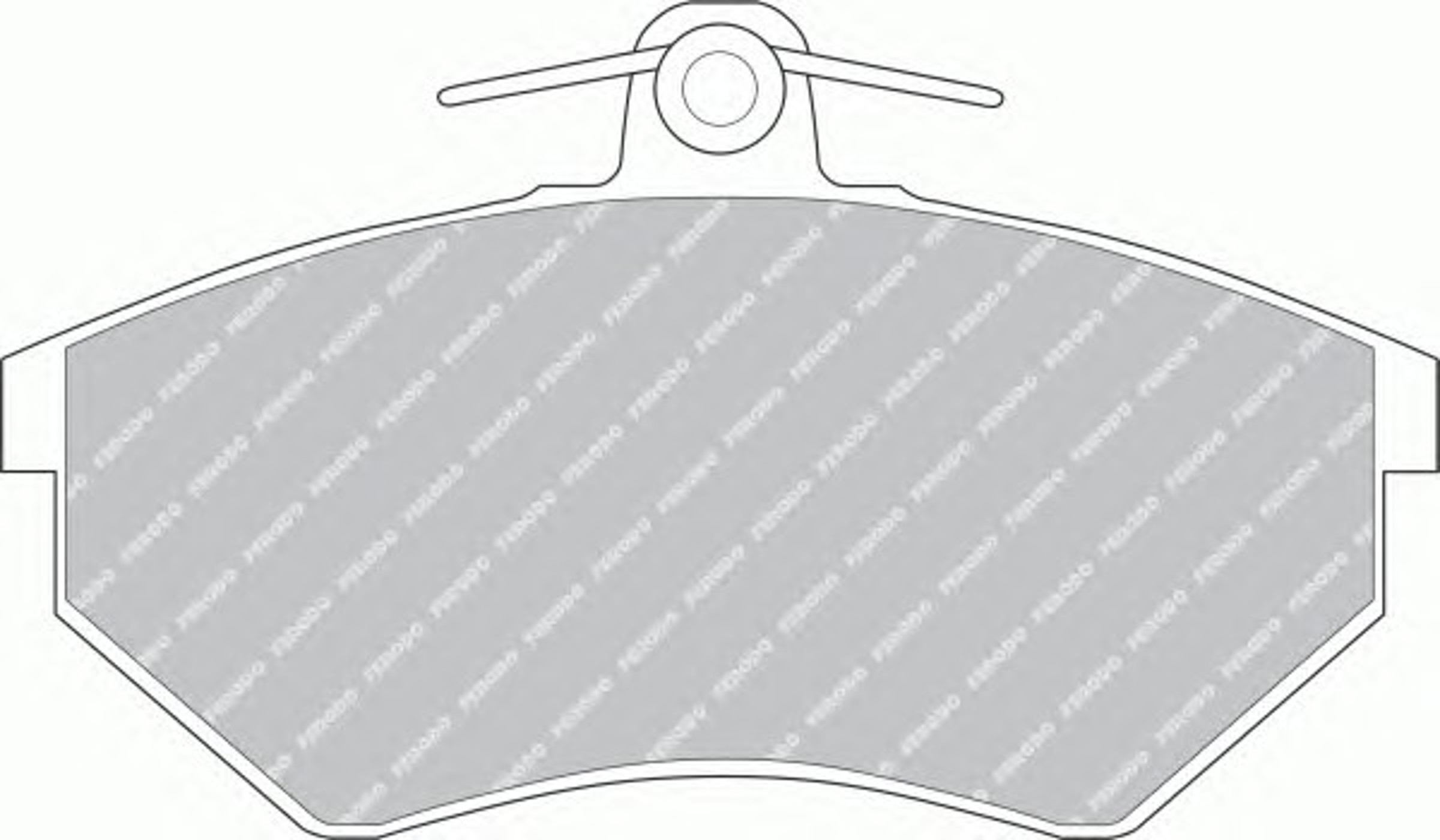 Колодки тормозные дисковые FERODO FDB774D