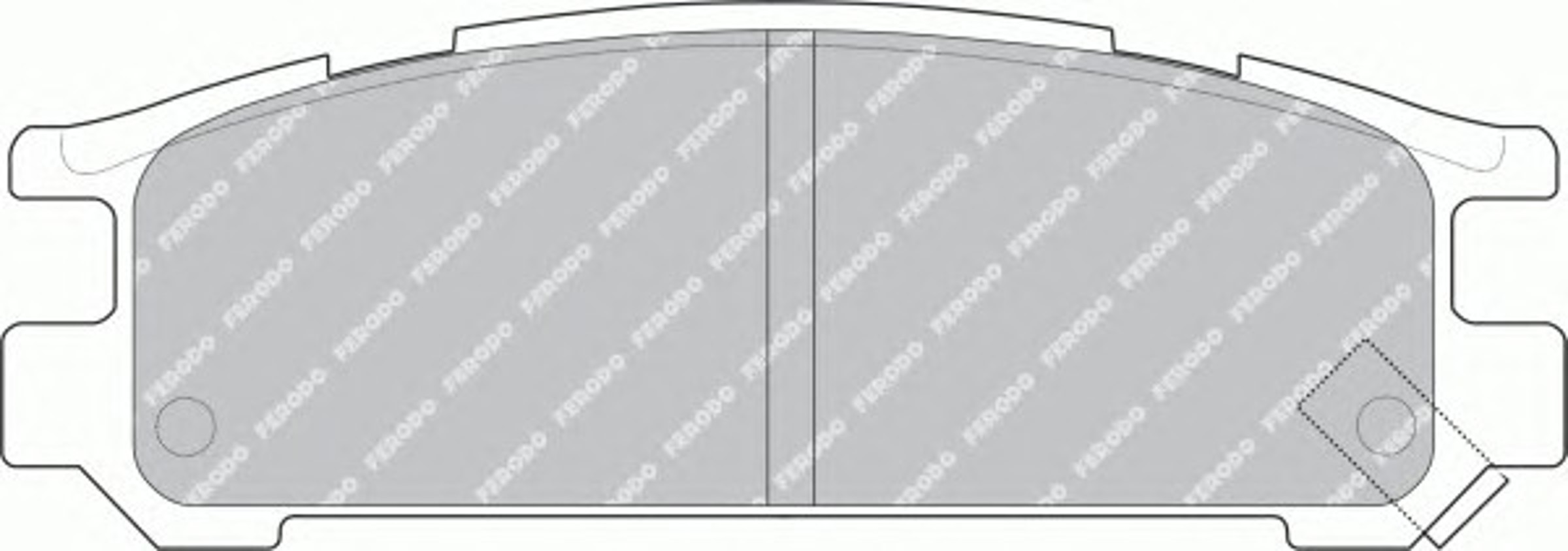 Колодки тормозные дисковые FERODO FDB790