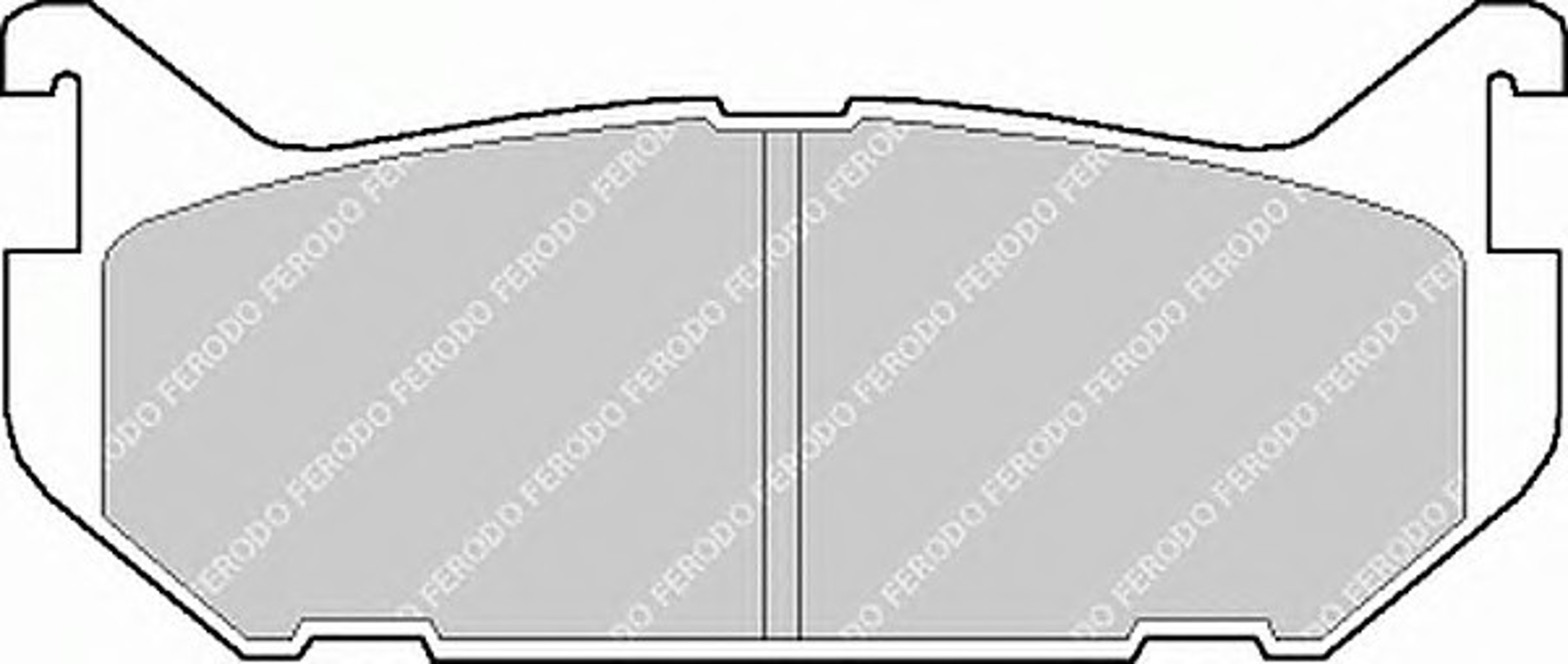 Колодки тормозные дисковые FERODO FDB869