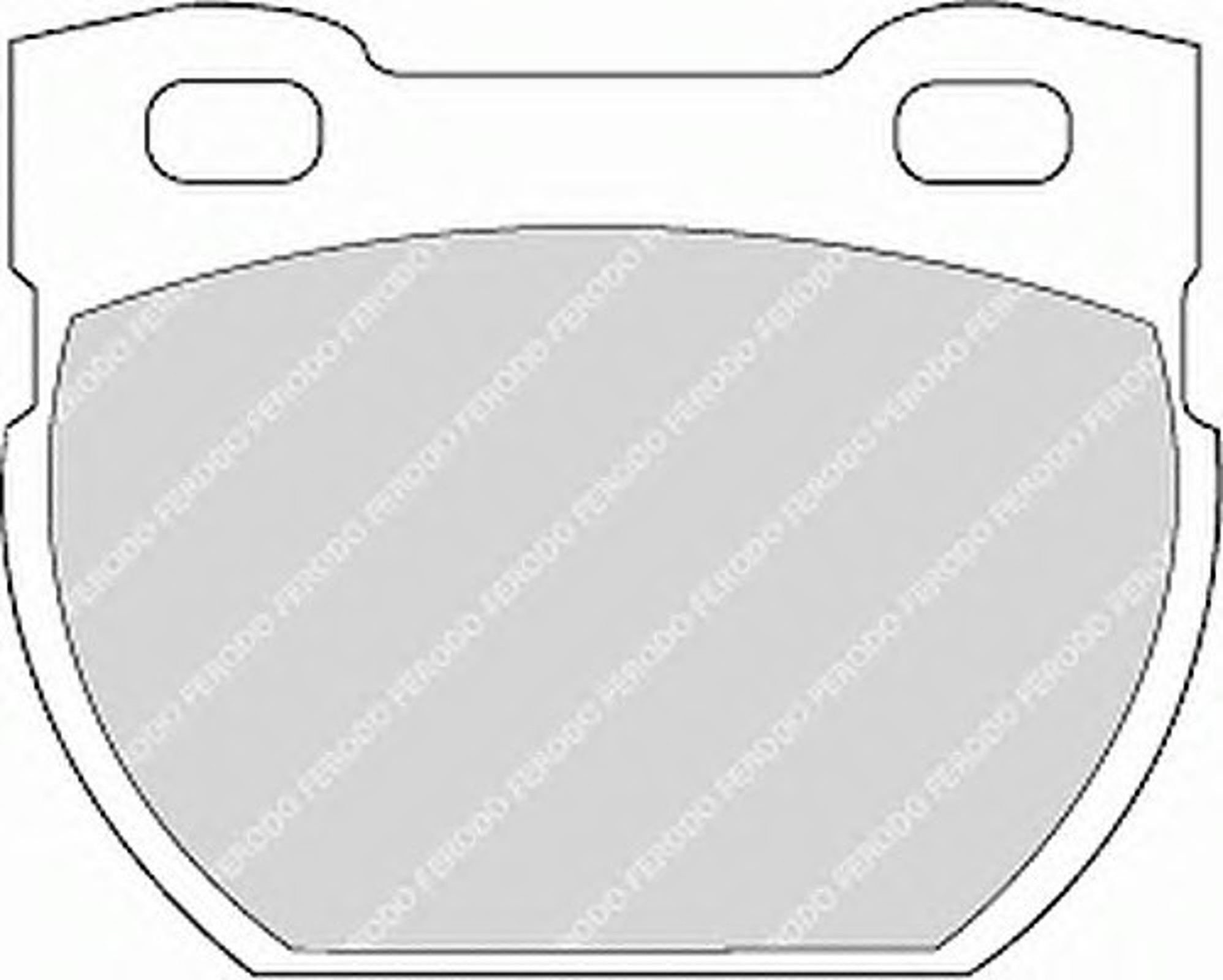 Колодки тормозные дисковые FERODO FDB872