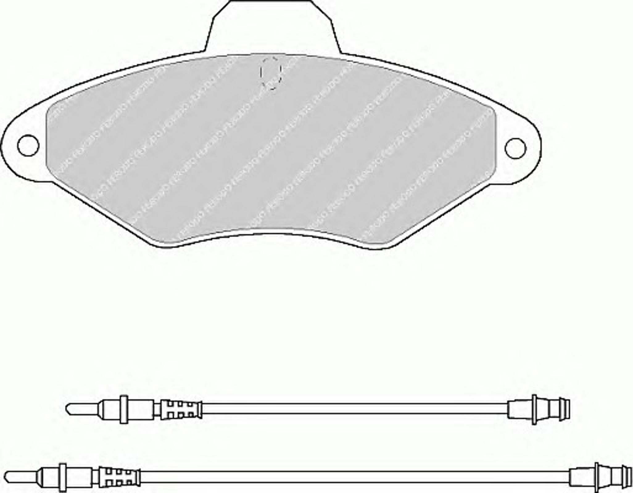 FDB874 FERODO Колодки тормозные дисковые