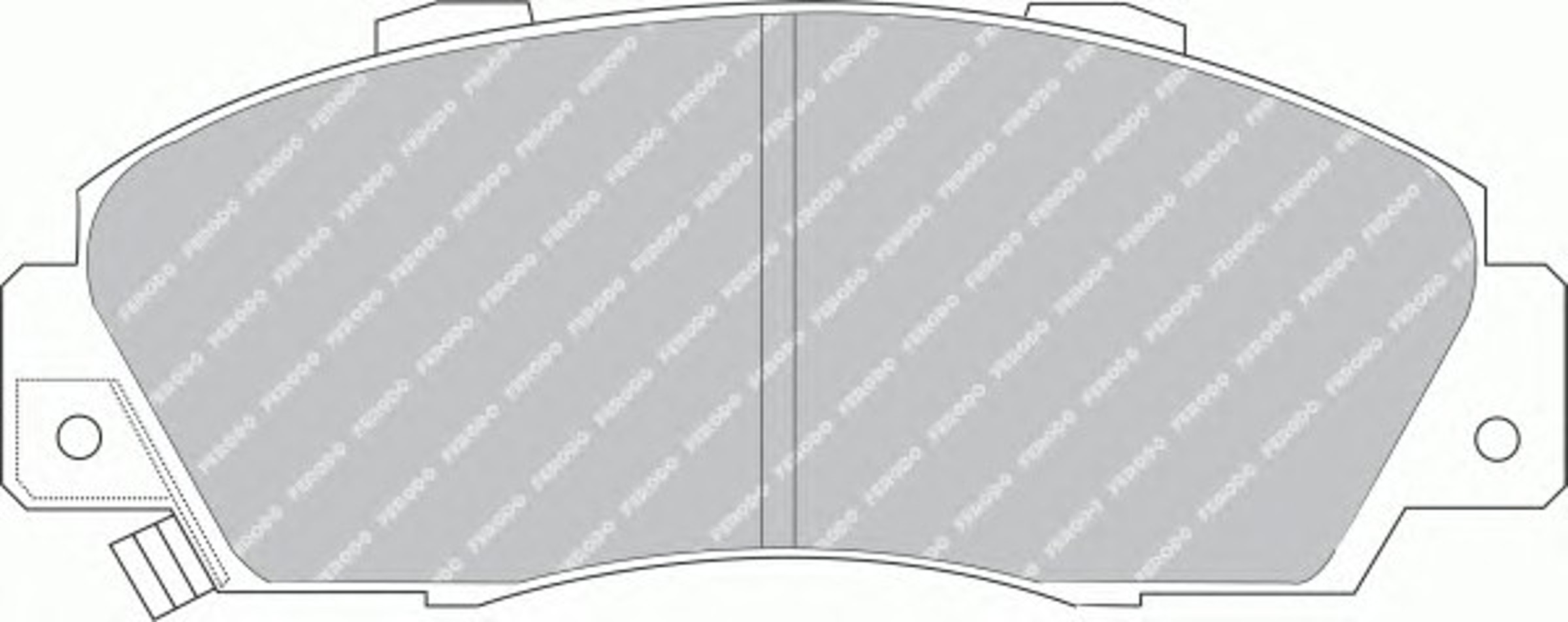 Колодки тормозные дисковые FERODO FDB905