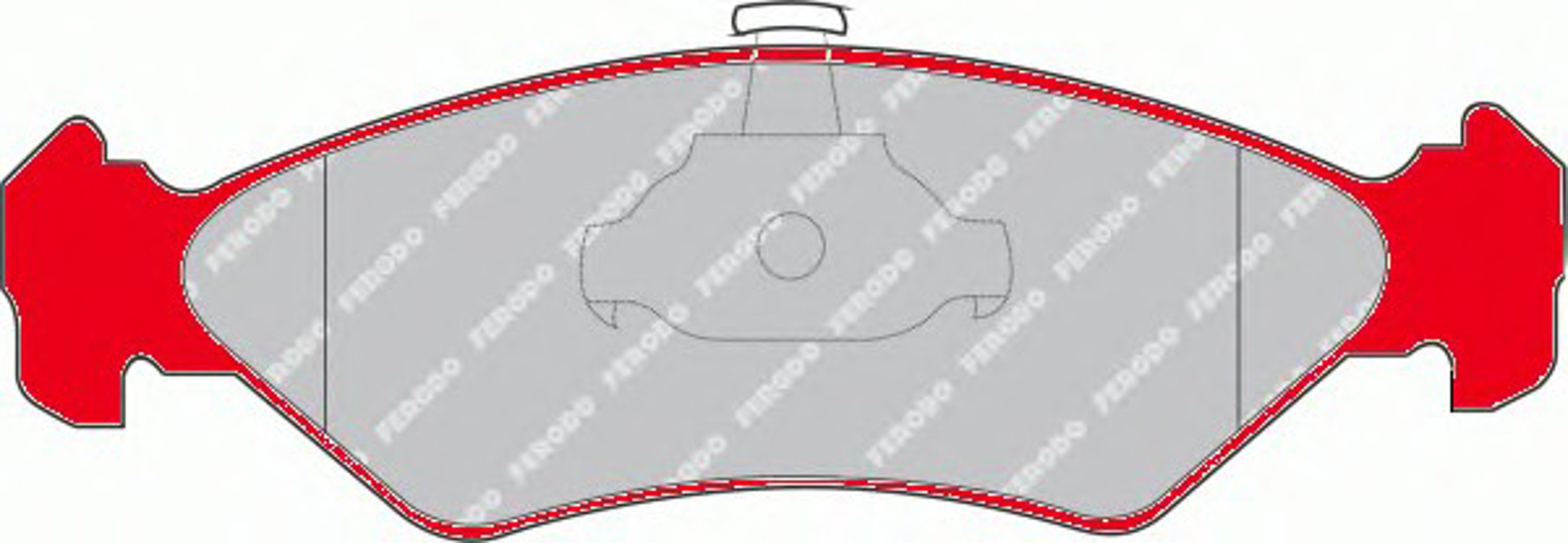 FDS1082 FERODO Колодки тормозные дисковые