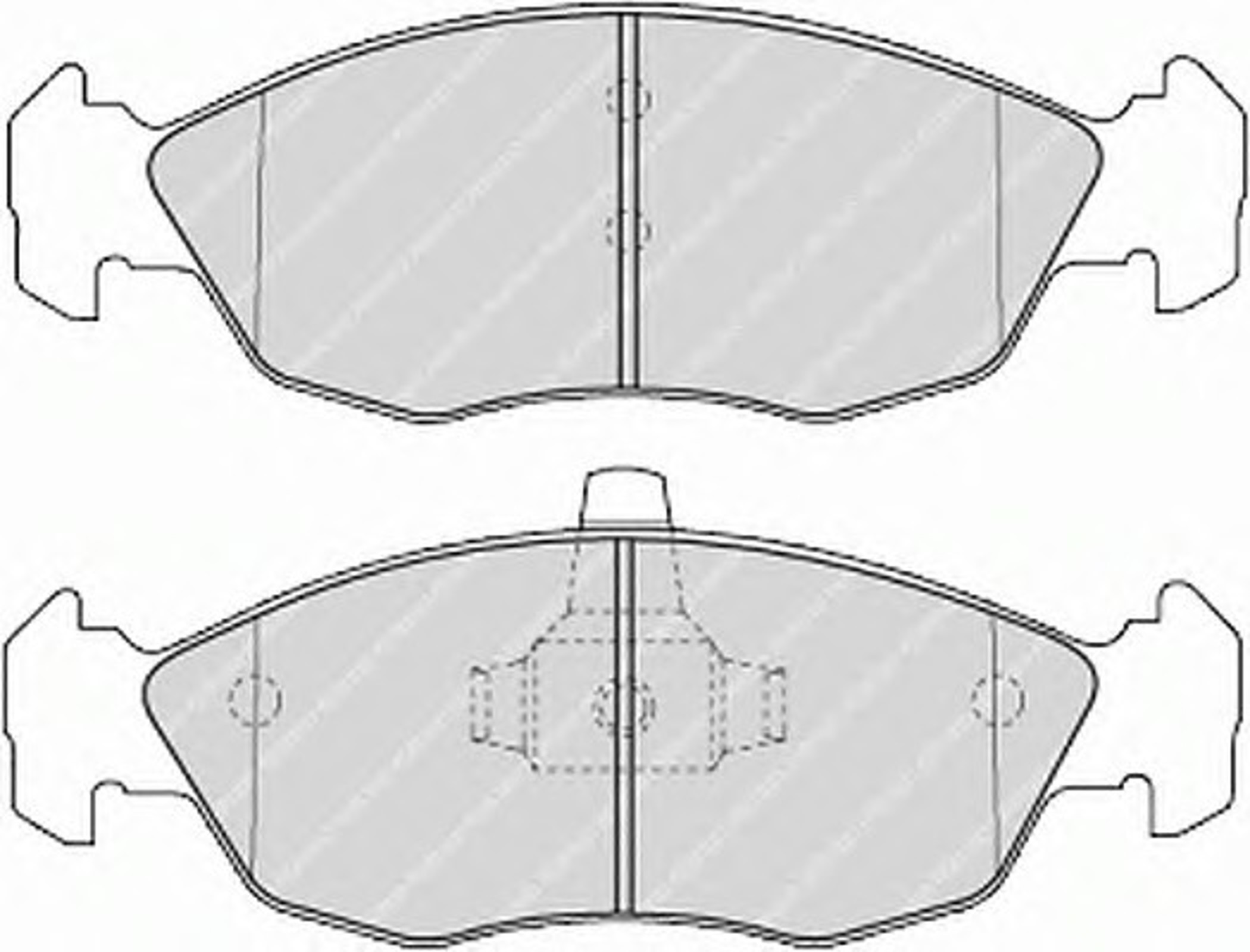 FQT1168 FERODO Колодки тормозные дисковые